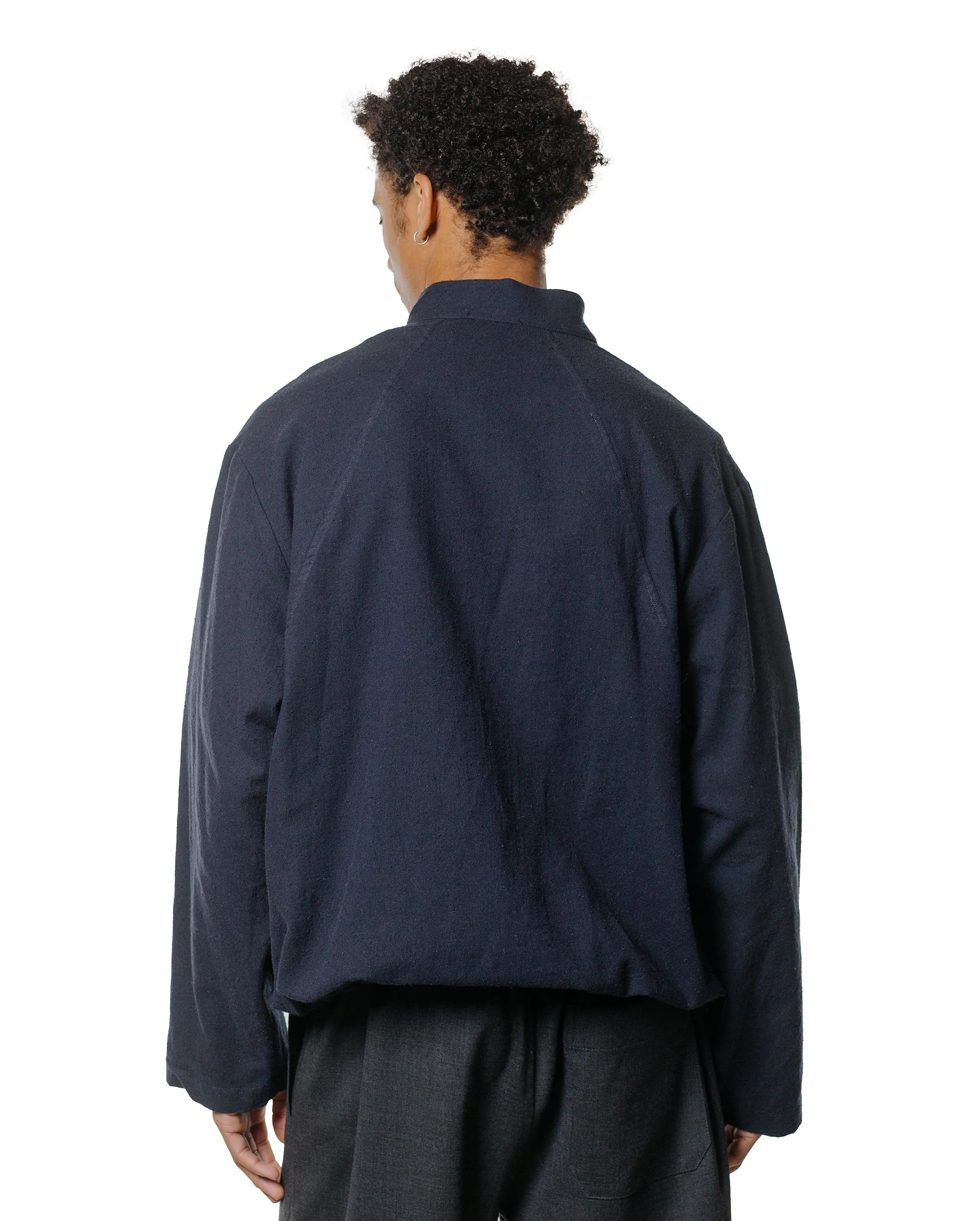 Wanze Work Smock Raw Cotton Silk Navy sold by Lost & Found product image thumbnail 3