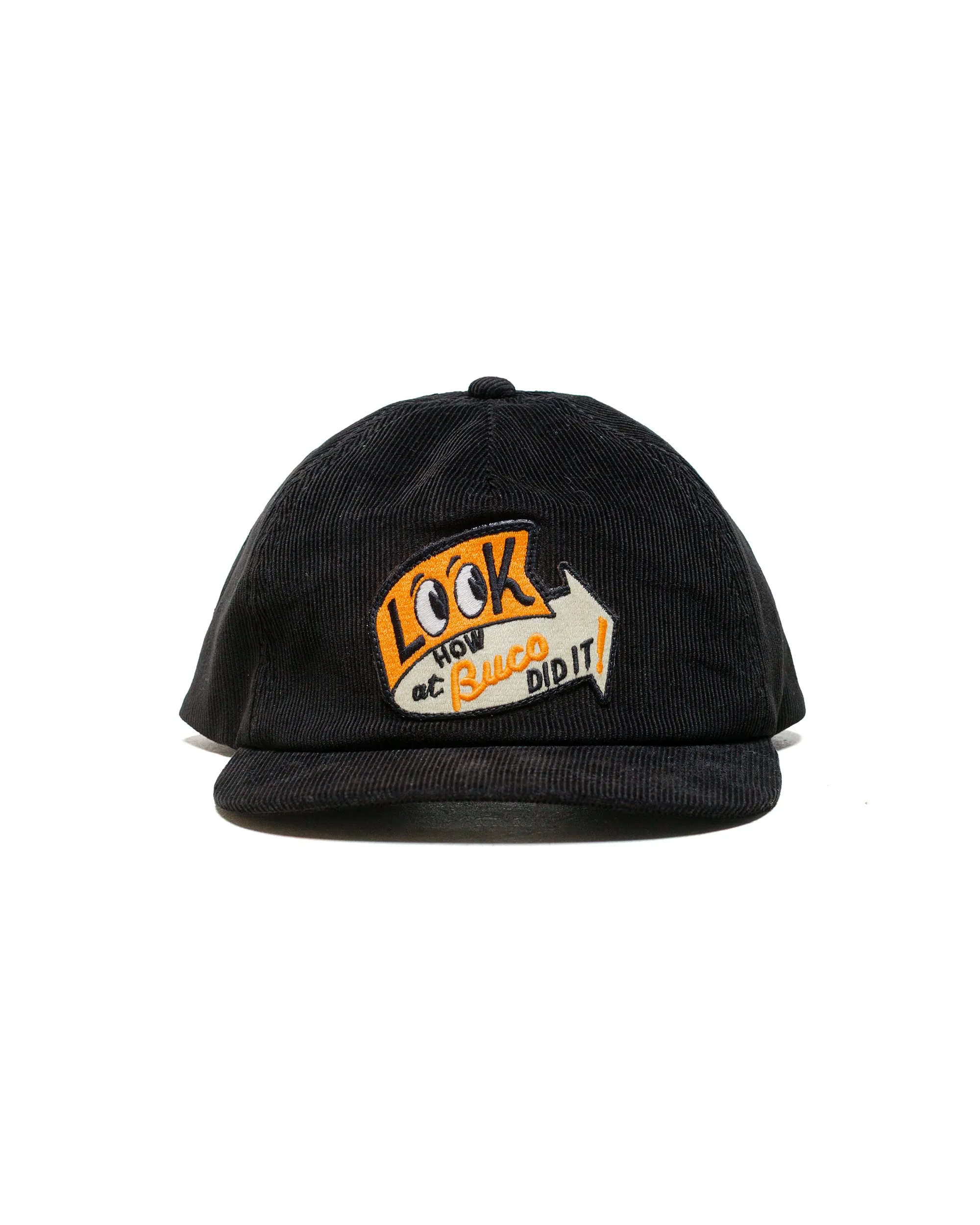 The Real McCoy's BA25106 Five Panel Corduroy Cap / Look At How Buco Did It! Black sold by Lost & Found