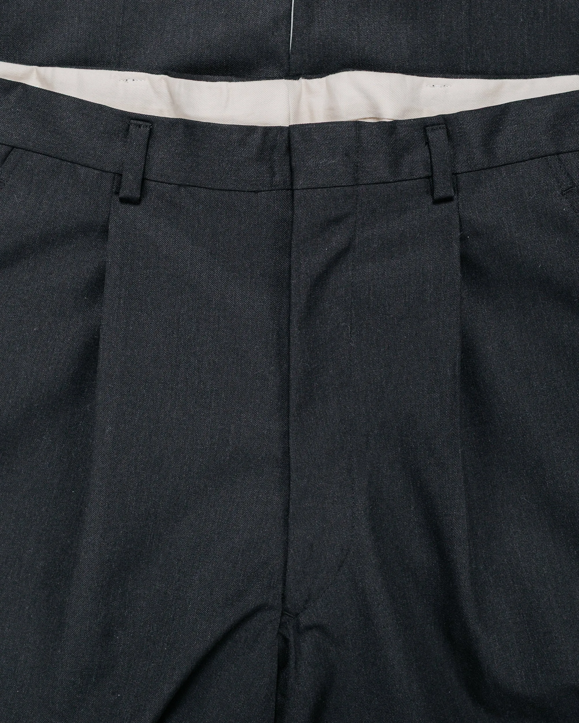 The Real McCoy's MP25101 Single-Pleat Wool Trousers Charcoal sold by Lost & Found product image thumbnail 5