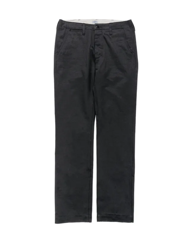 The Real McCoy's MP19010 Blue Seal Chino Trousers Black sold by Lost & Found