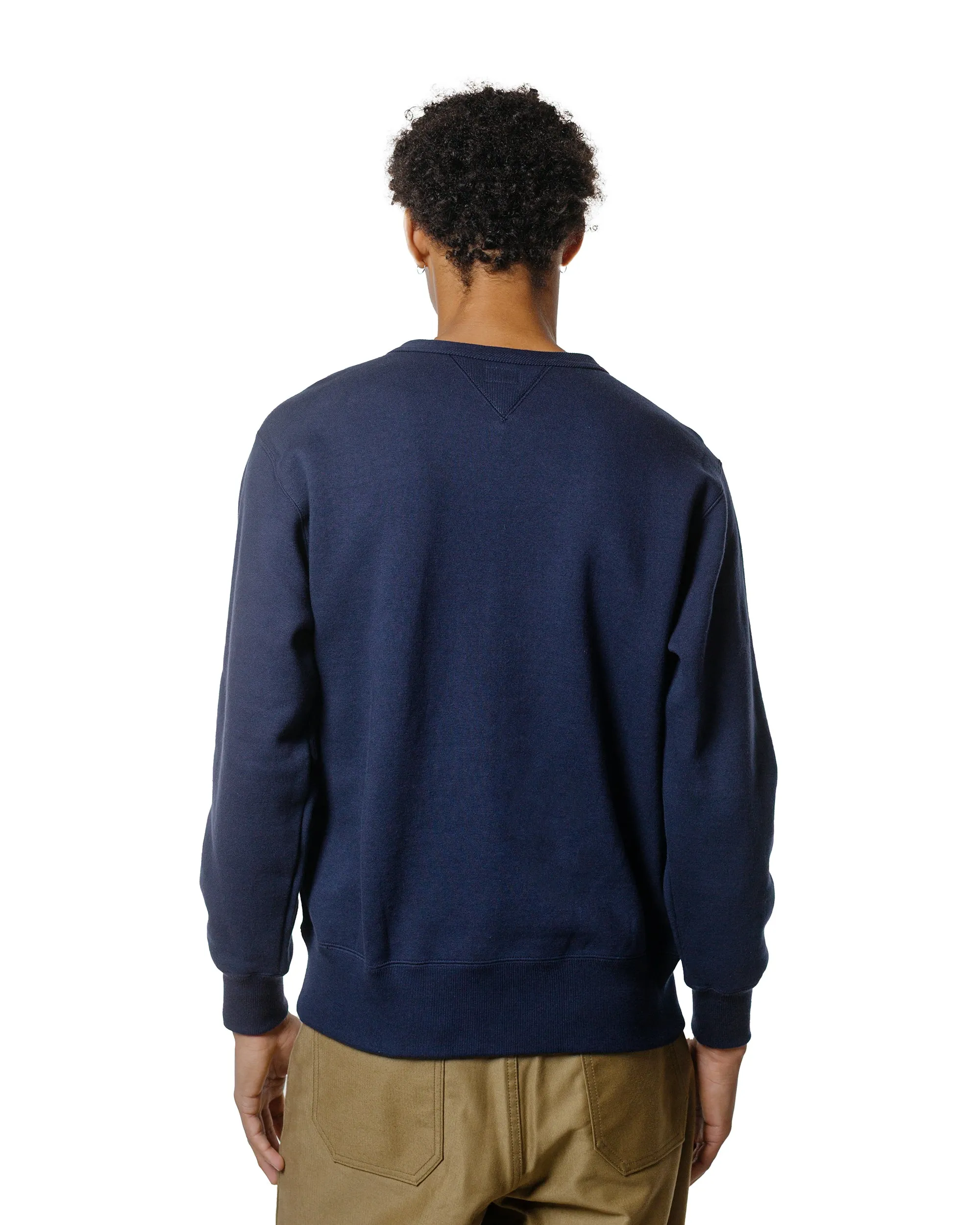 The Real McCoy’s MC24113 10 Oz. Loopwheel Crewneck Sweatshirt Navy sold by Lost & Found product image thumbnail 3