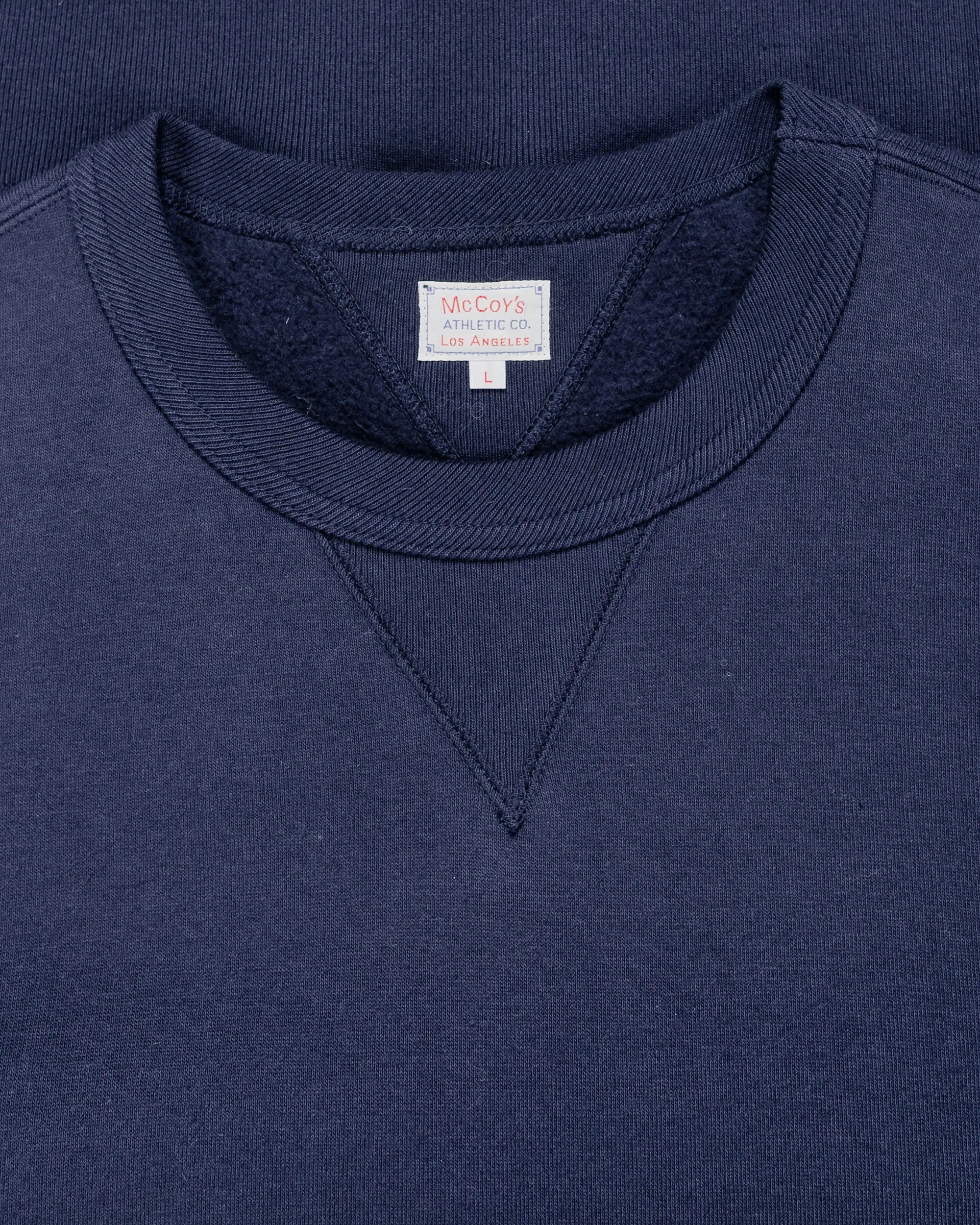 The Real McCoy’s MC24113 10 Oz. Loopwheel Crewneck Sweatshirt Navy sold by Lost & Found product image thumbnail 5