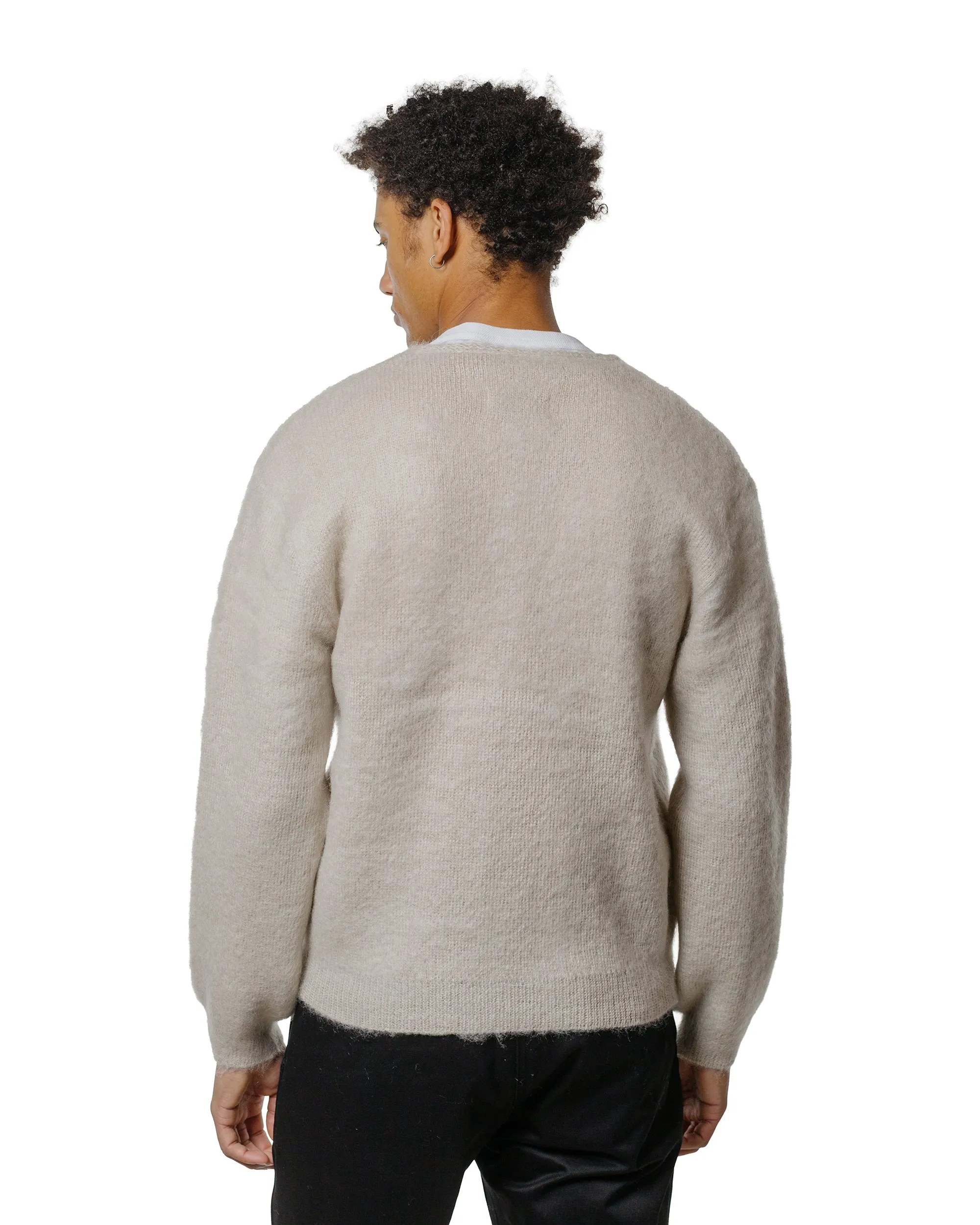 The Real McCoy's MC19103 JM Mohair Cardigan Beige sold by Lost & Found product image thumbnail 3