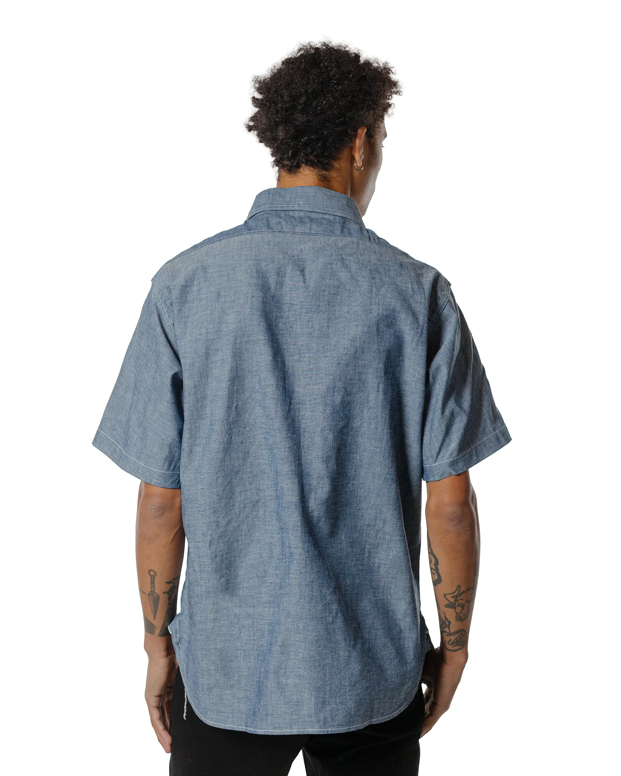 The Real McCoy's MS25005 U.S. Navy Chambray Shirt S/S (Modify) Light Blue sold by Lost & Found product image thumbnail 3