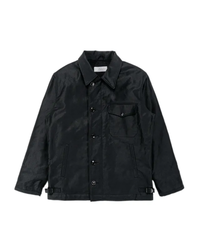 The Real McCoy's BJ25101 Buco Civilian Collared Deck Jacket Black sold by Lost & Found