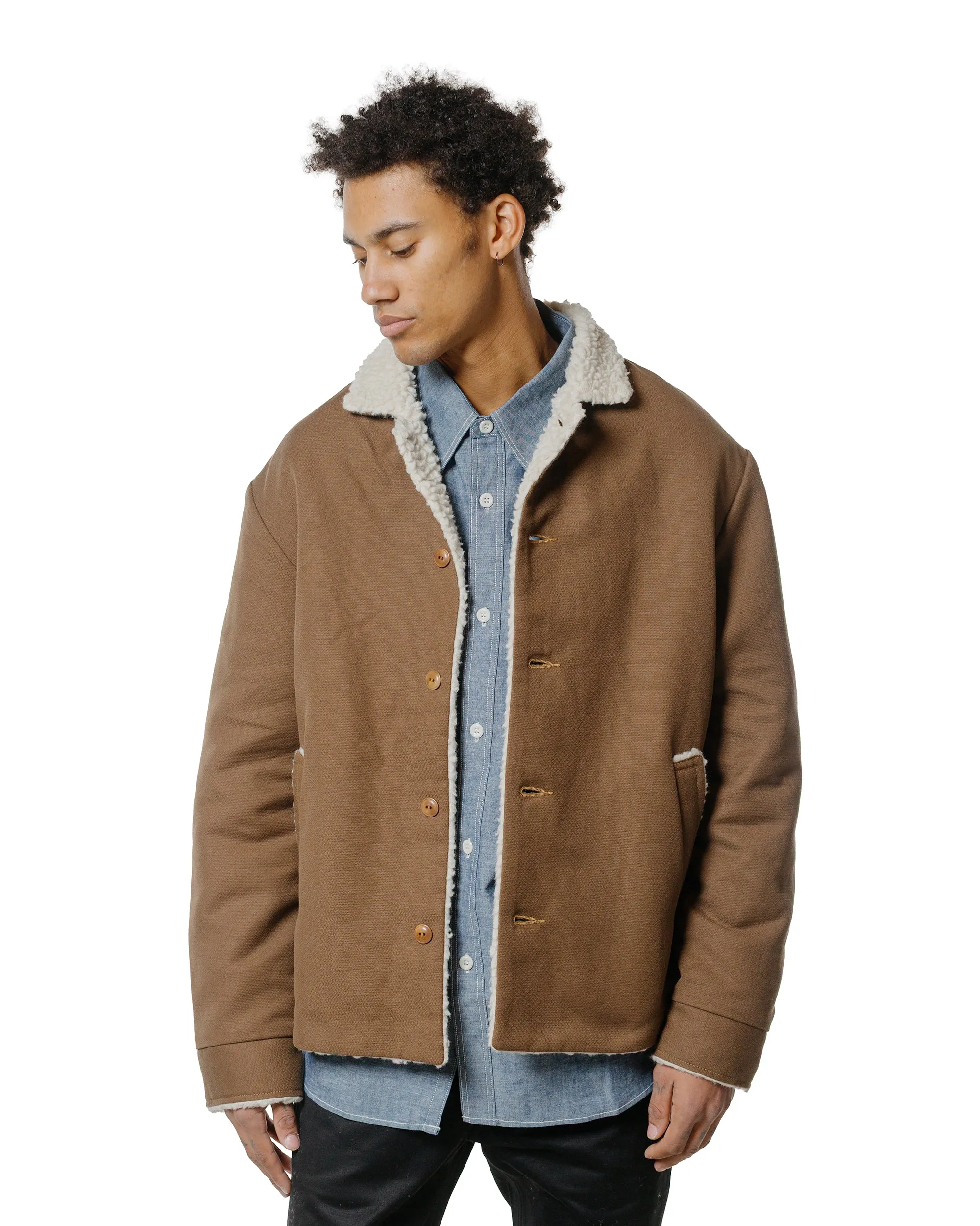 The Real McCoy's MJ25125 Moleskin Ranch Coat Brown sold by Lost & Found product image thumbnail 2
