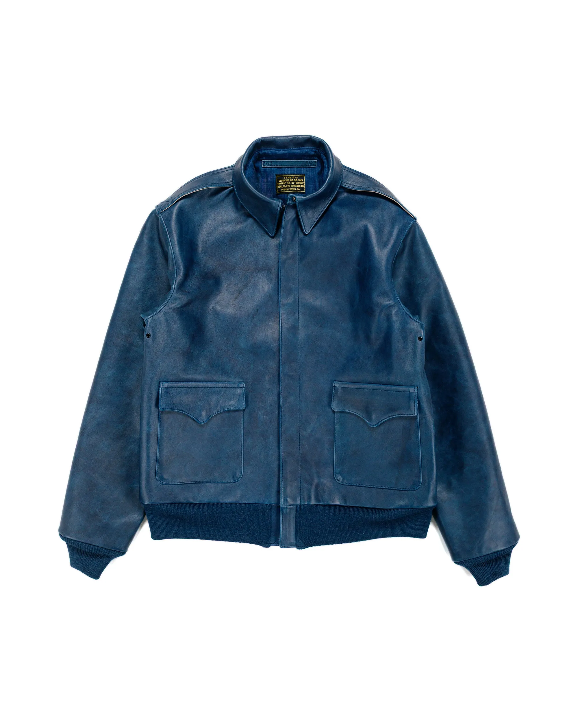 The Real McCoy's MJ23101 Type A-2 / Indigo Dyed Indigo sold by Lost & Found