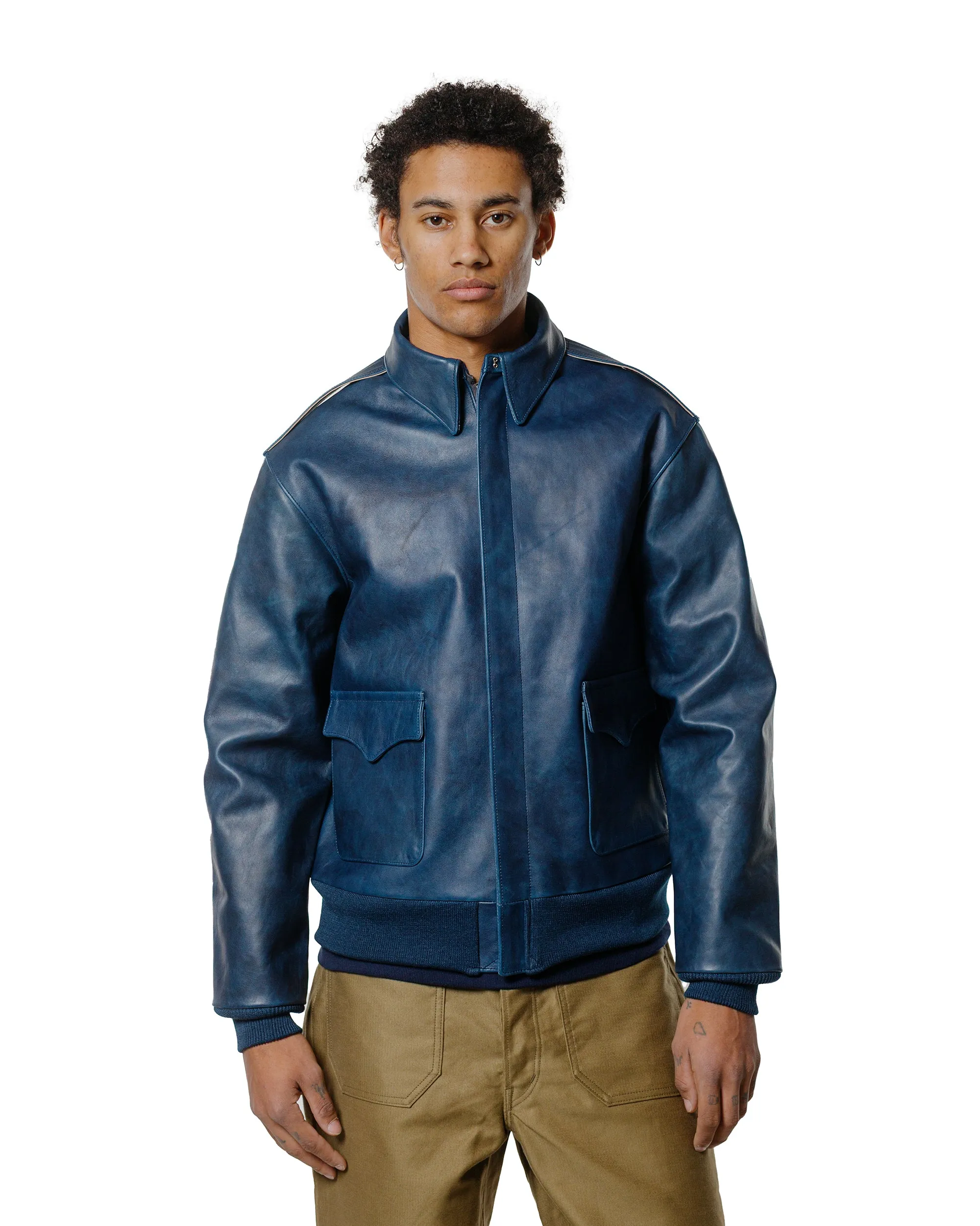 The Real McCoy's MJ23101 Type A-2 / Indigo Dyed Indigo sold by Lost & Found product image thumbnail 2