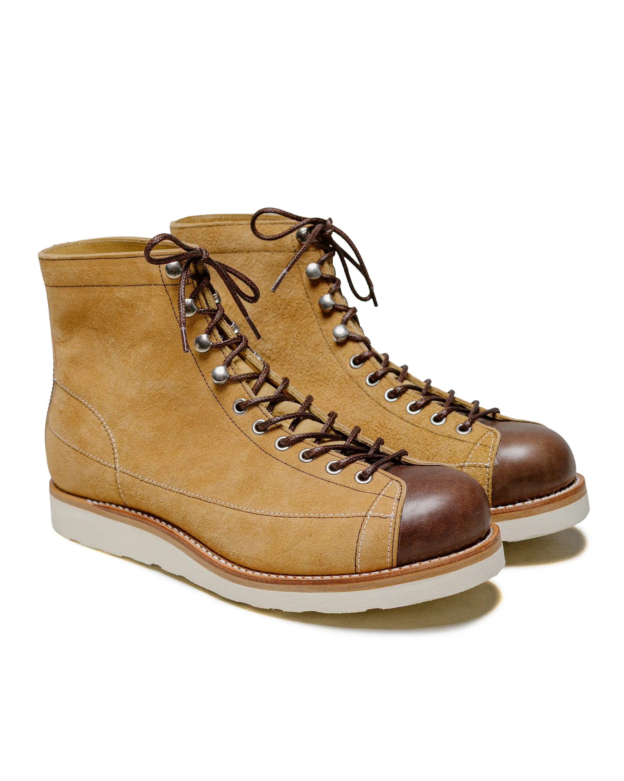 The Real McCoy's MA24009 Ten Mile Work Boots / Rough Out Leather Beige sold by Lost & Found product image thumbnail 2
