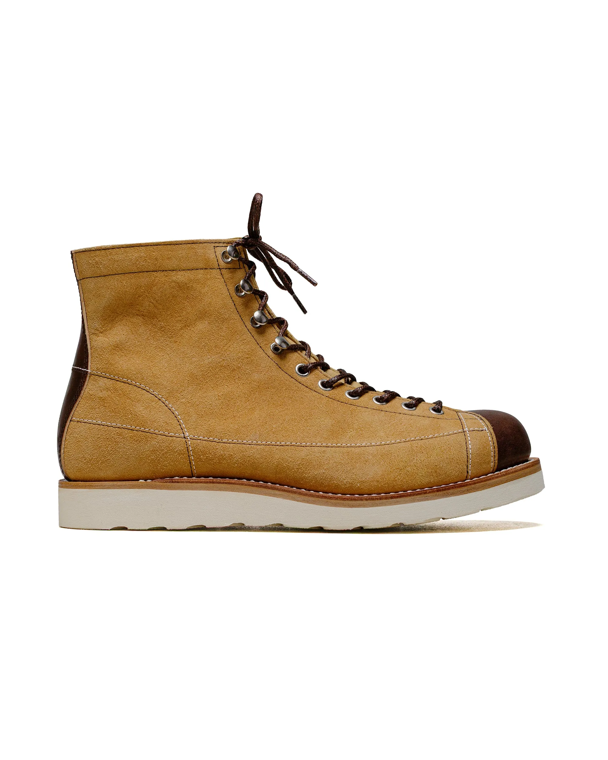 The Real McCoy's MA24009 Ten Mile Work Boots / Rough Out Leather Beige sold by Lost & Found