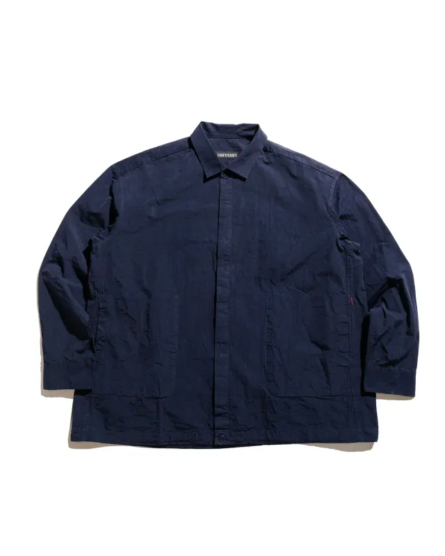 CASEY CASEY Volt Shirt Paper Cot Navy sold by Lost & Found