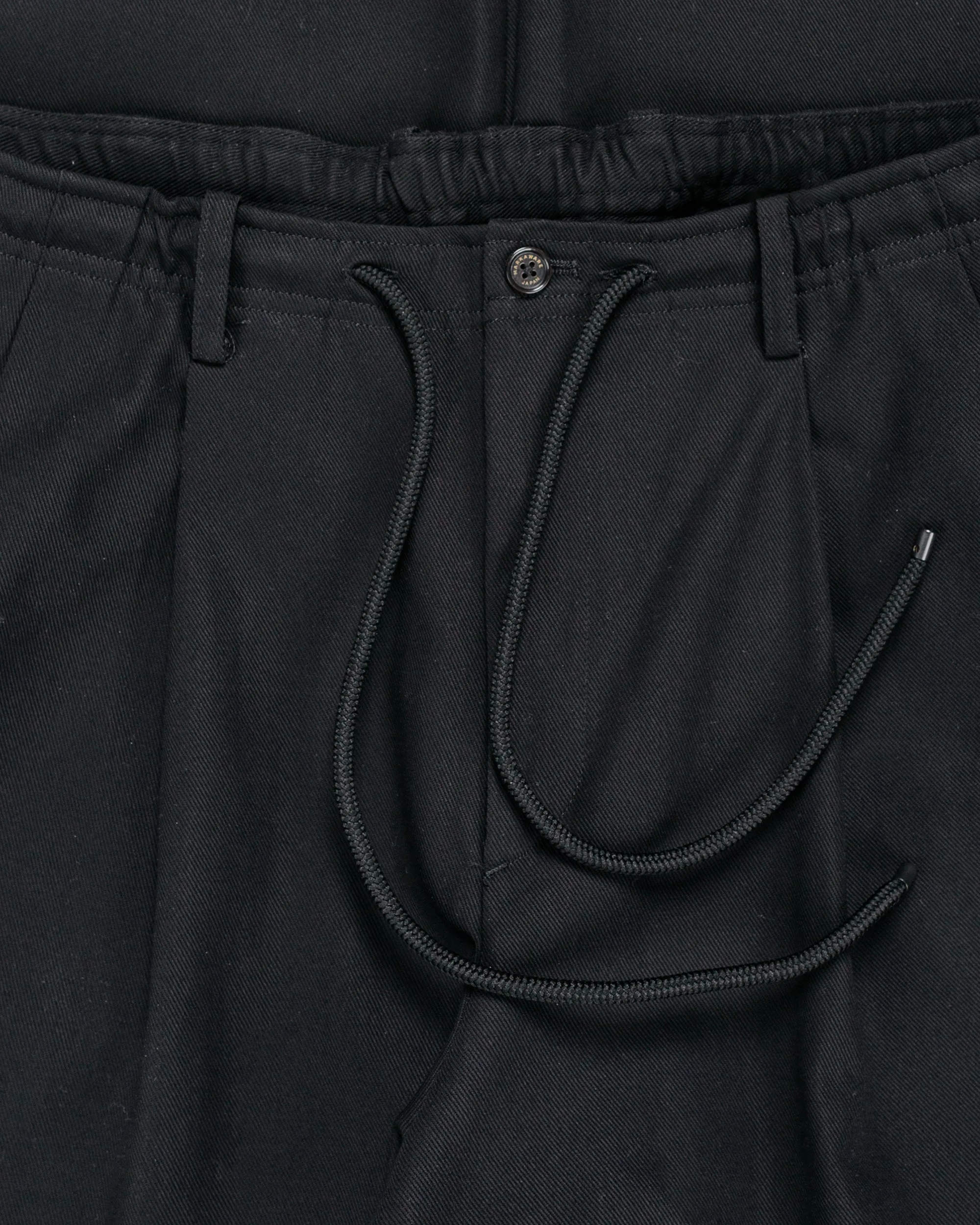 MARKAWARE Double Pleated Easy Trousers Organic Cotton Survival Cloth Black sold by Lost & Found product image thumbnail 5