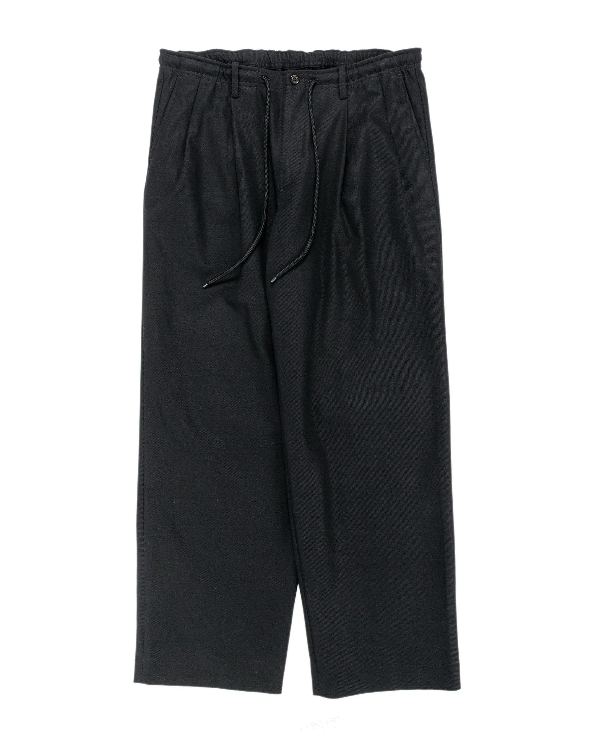 MARKAWARE Double Pleated Easy Trousers Organic Cotton Survival Cloth Black sold by Lost & Found