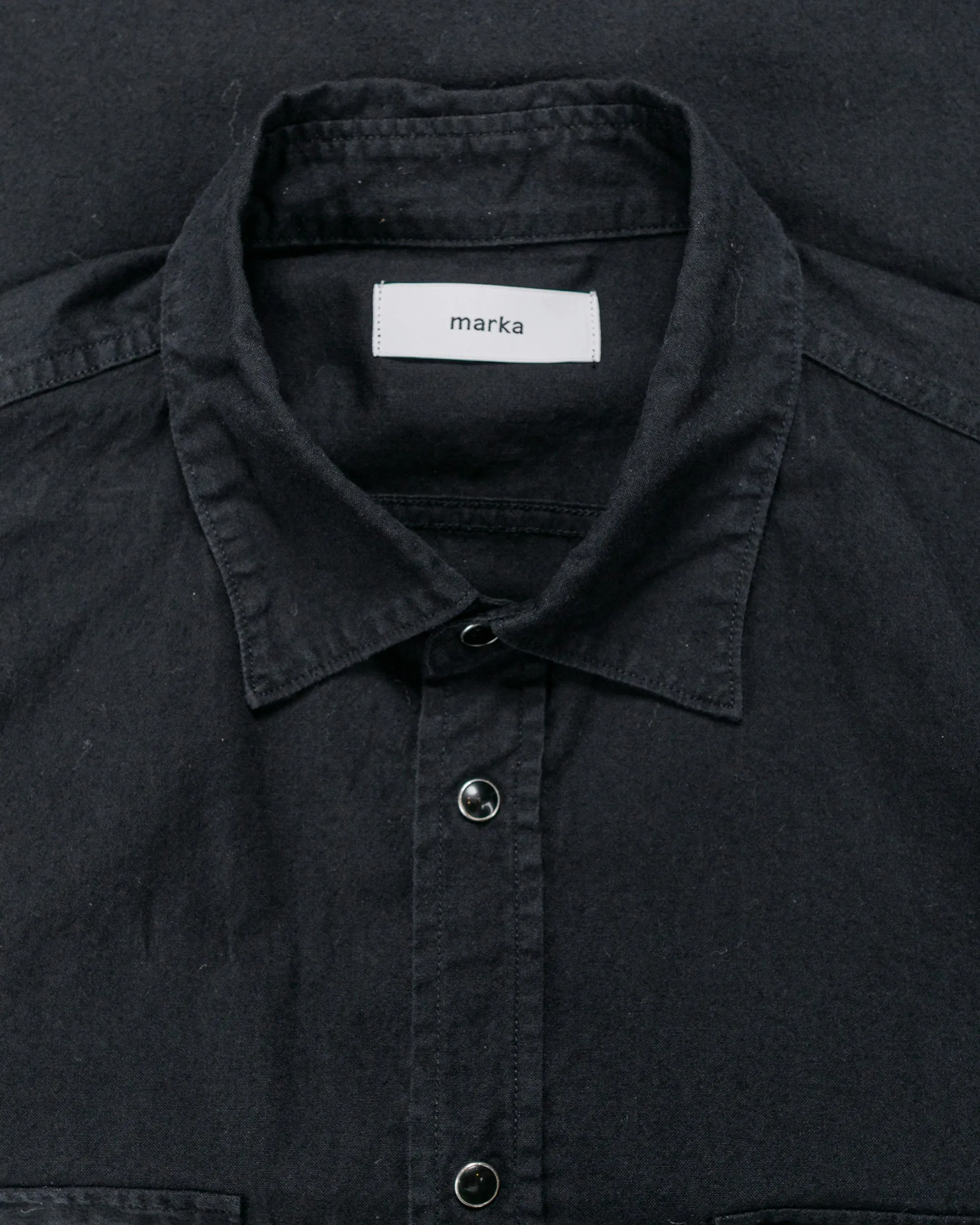 marka Western Shirt Organic Cotton Flannel Black sold by Lost & Found product image thumbnail 5