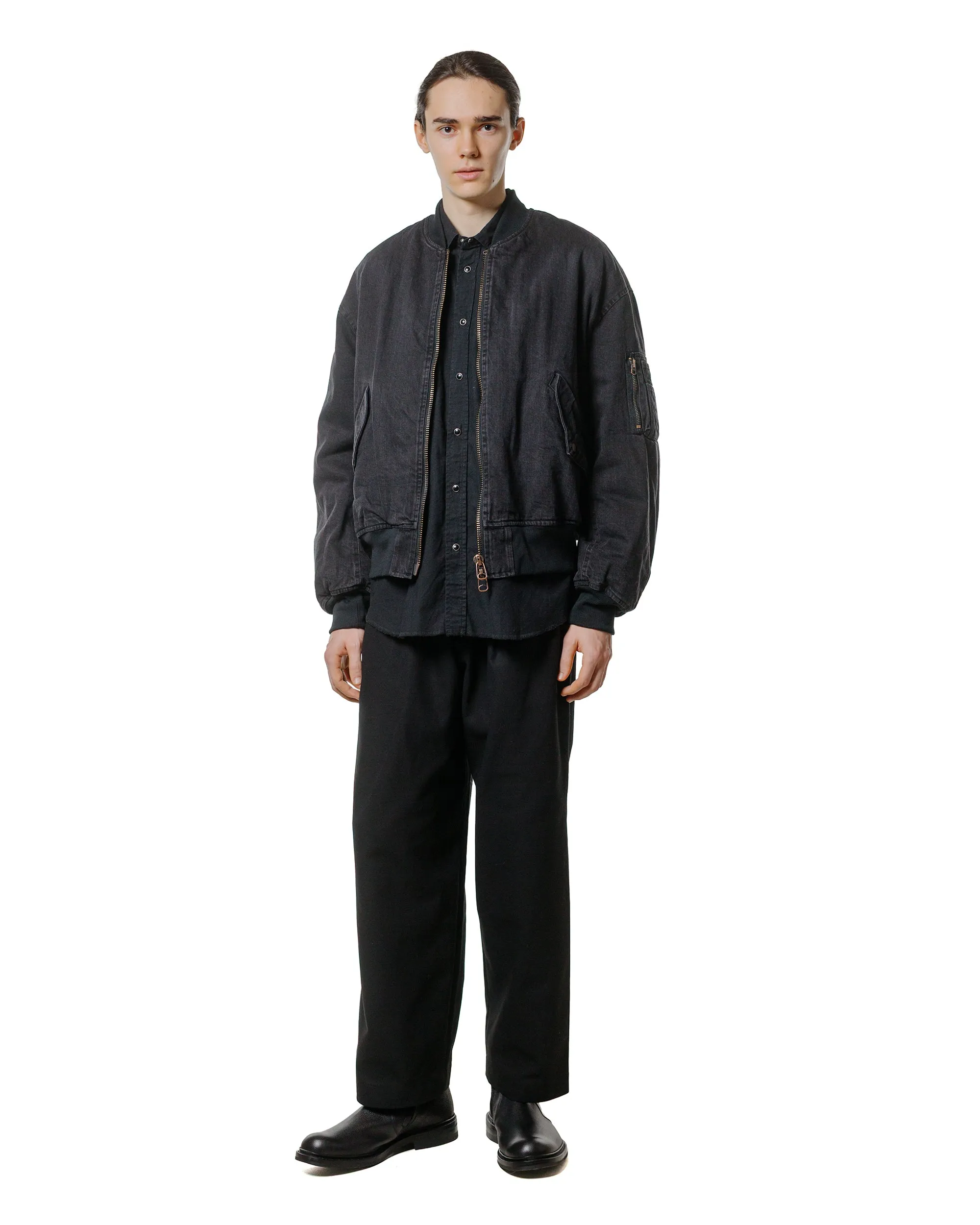 marka Western Shirt Organic Cotton Flannel Black sold by Lost & Found product image thumbnail 4