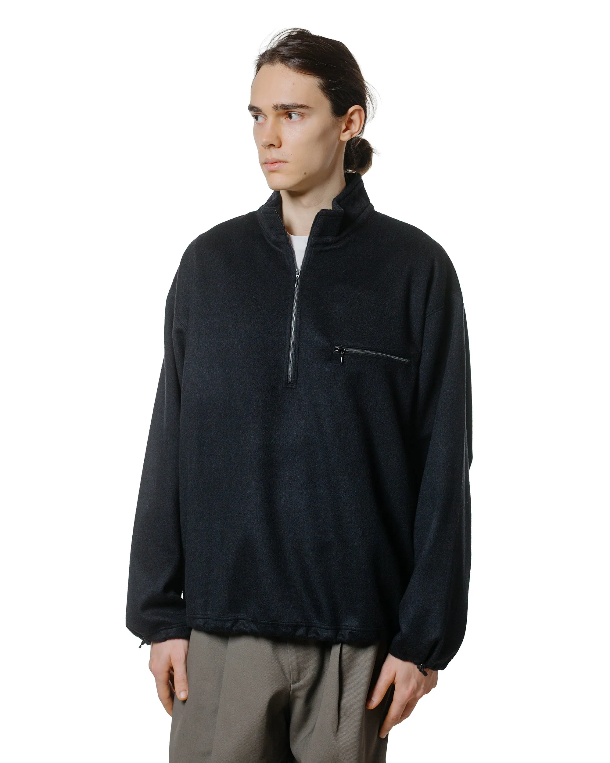 marka Half Zip Shirt Wool Silk Beaver Black sold by Lost & Found product image thumbnail 2