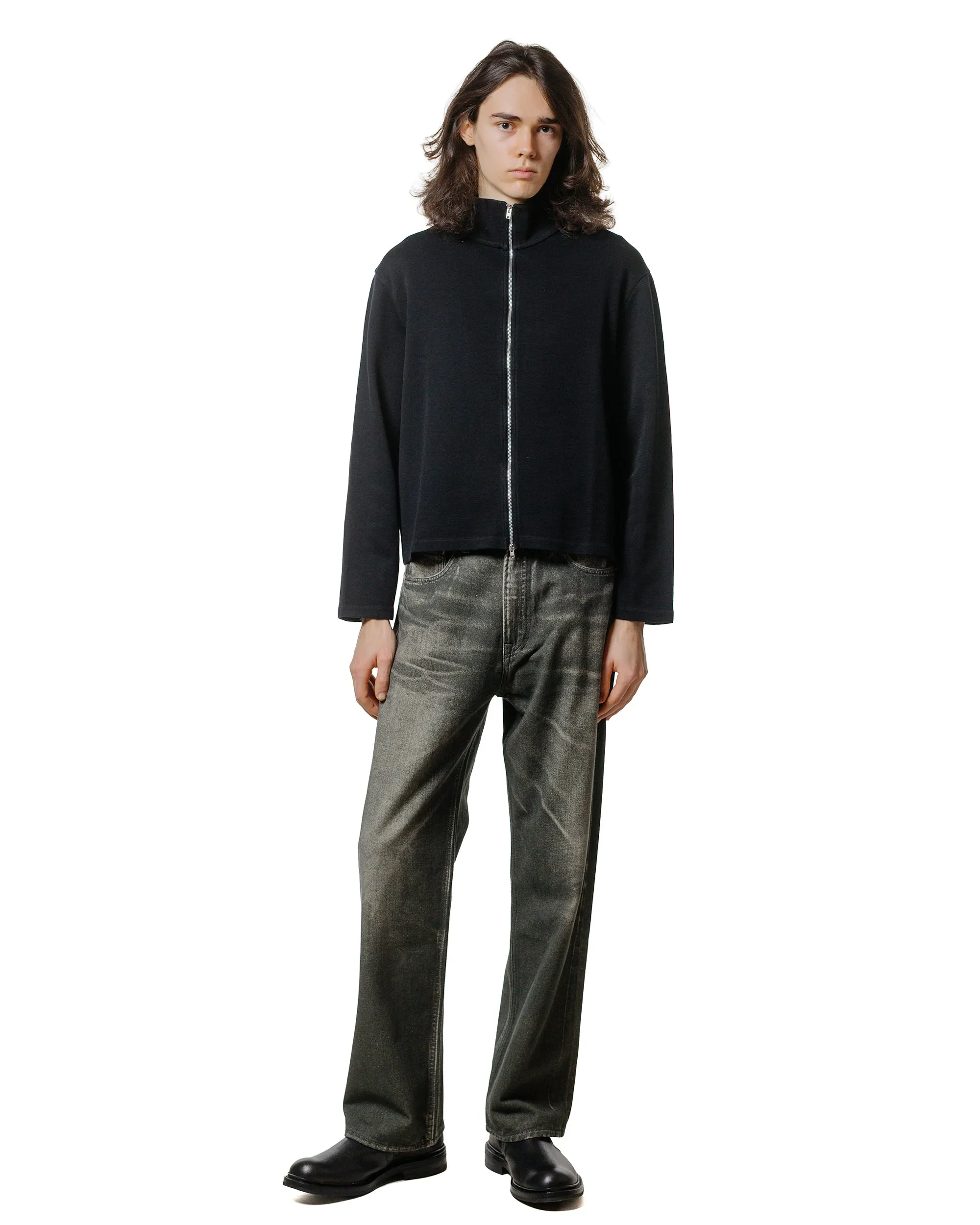 Our Legacy Shrunken Full Zip Black Athletic Rib sold by Lost & Found product image thumbnail 4