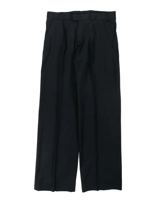 Our Legacy Slack Trouser Black Worsted Wool sold by Lost & Found