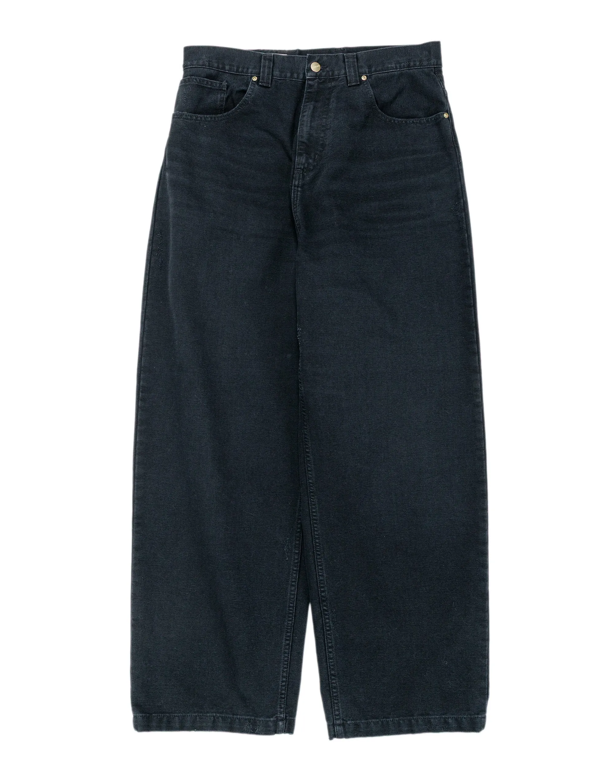 Carhartt W.I.P. Brandon Pant Black Grind Wash sold by Lost & Found