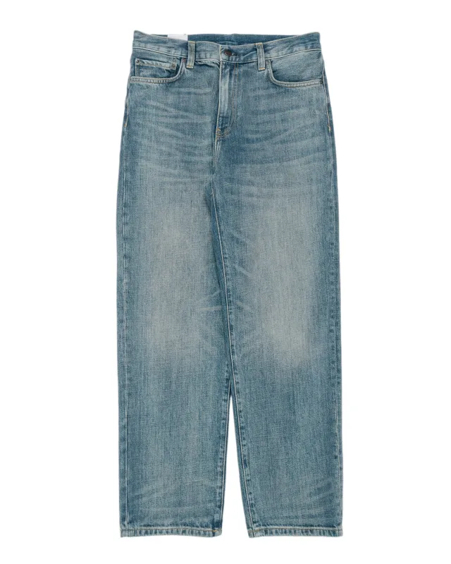 Carhartt W.I.P. Aaron Pant Blue Worn Used Wash sold by Lost & Found