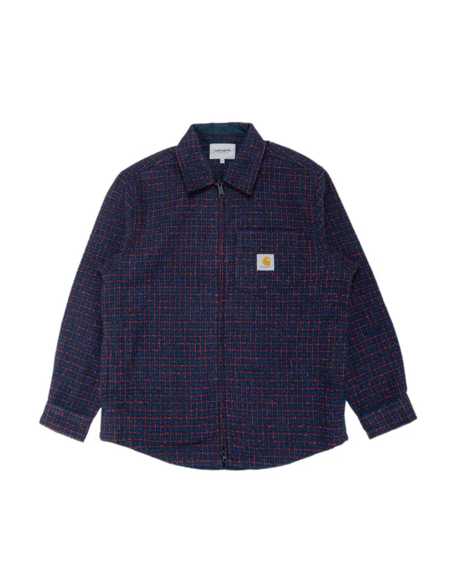 Carhartt W.I.P. Bellamy Check Shirt Jacket Deep Night sold by Lost & Found