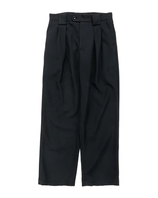 James Coward Mercado Trouser Black Wool Gabardine sold by Lost & Found