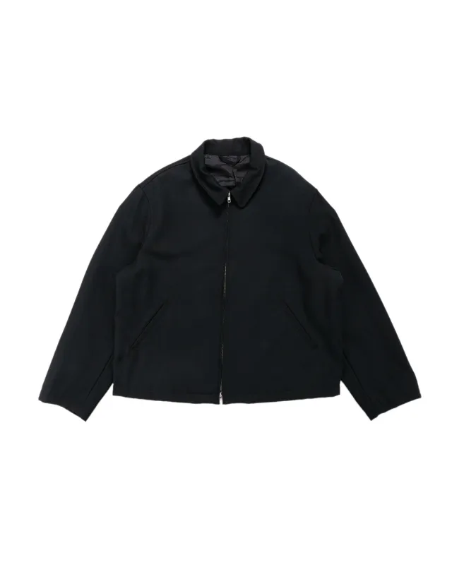 James Coward Site Jacket Black Heavyweight Wool Gabardine sold by Lost & Found
