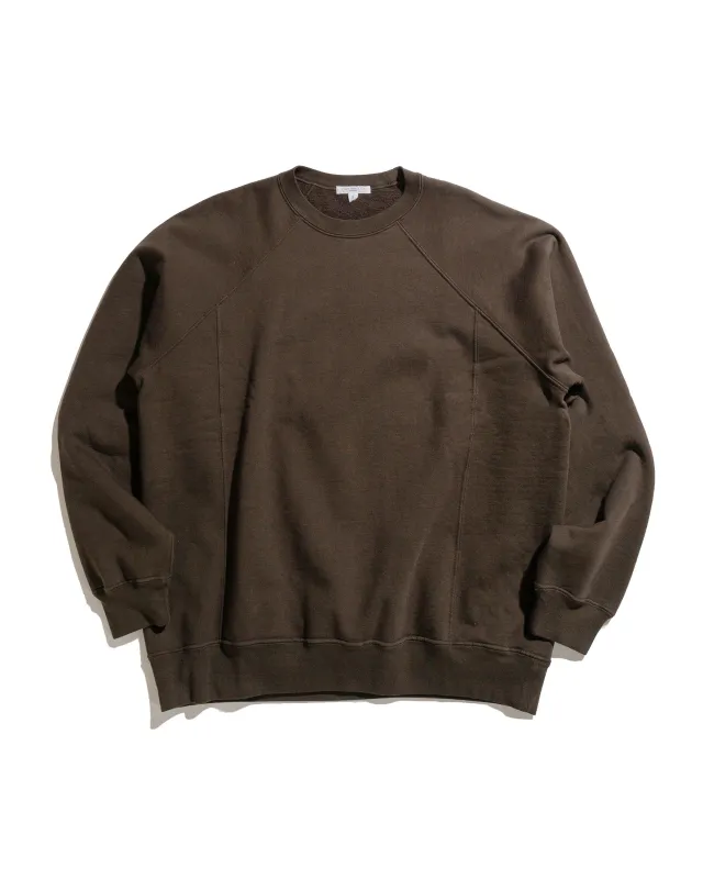 Lady White Co. Heavy Gusset Crewneck Black Olive sold by Lost & Found