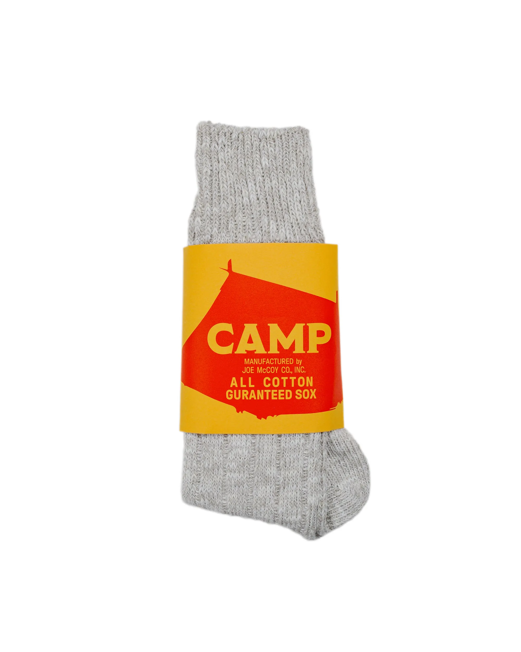 The Real McCoy’s MA22012 Outdoor Socks 'Camp' Snow Gray sold by Lost & Found