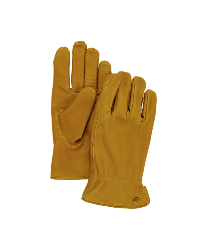The Real McCoy's BA25001 BUCO Horsehide Motorcycle Gloves Yellow sold by Lost & Found