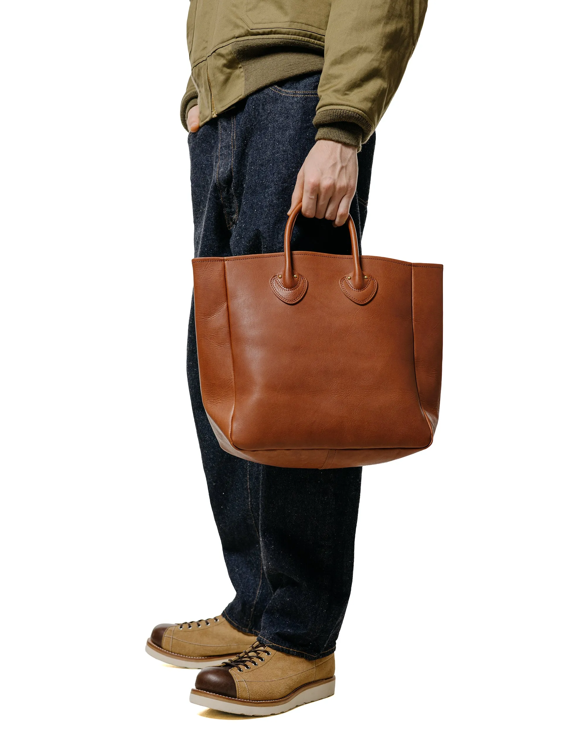 The Real McCoy's MA25101 Leather Tote Handbag Brown sold by Lost & Found product image thumbnail 3