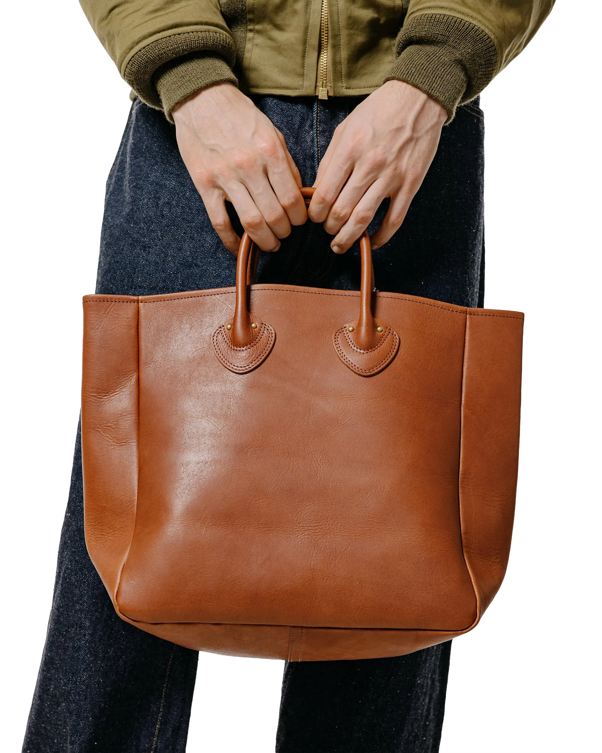 The Real McCoy's MA25101 Leather Tote Handbag Brown sold by Lost & Found product image thumbnail 2
