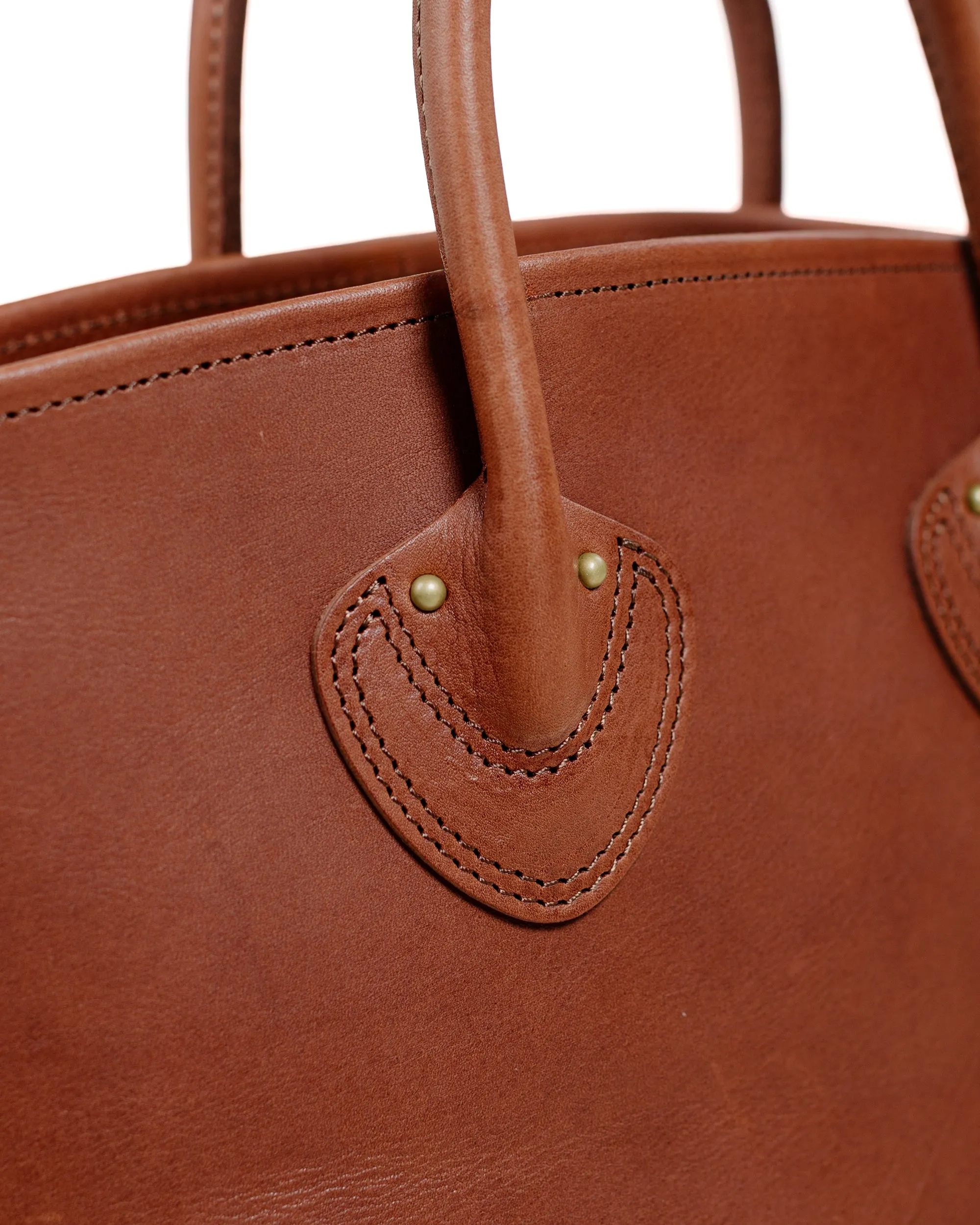 The Real McCoy's MA25101 Leather Tote Handbag Brown sold by Lost & Found product image thumbnail 4