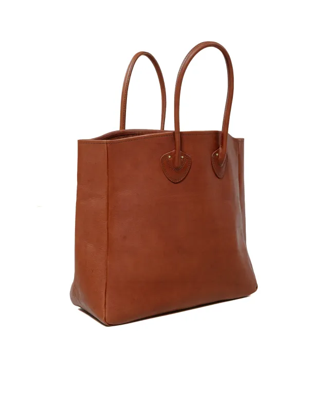 The Real McCoy's MA25102 Leather Tote Shoulder-Bag Brown sold by Lost & Found