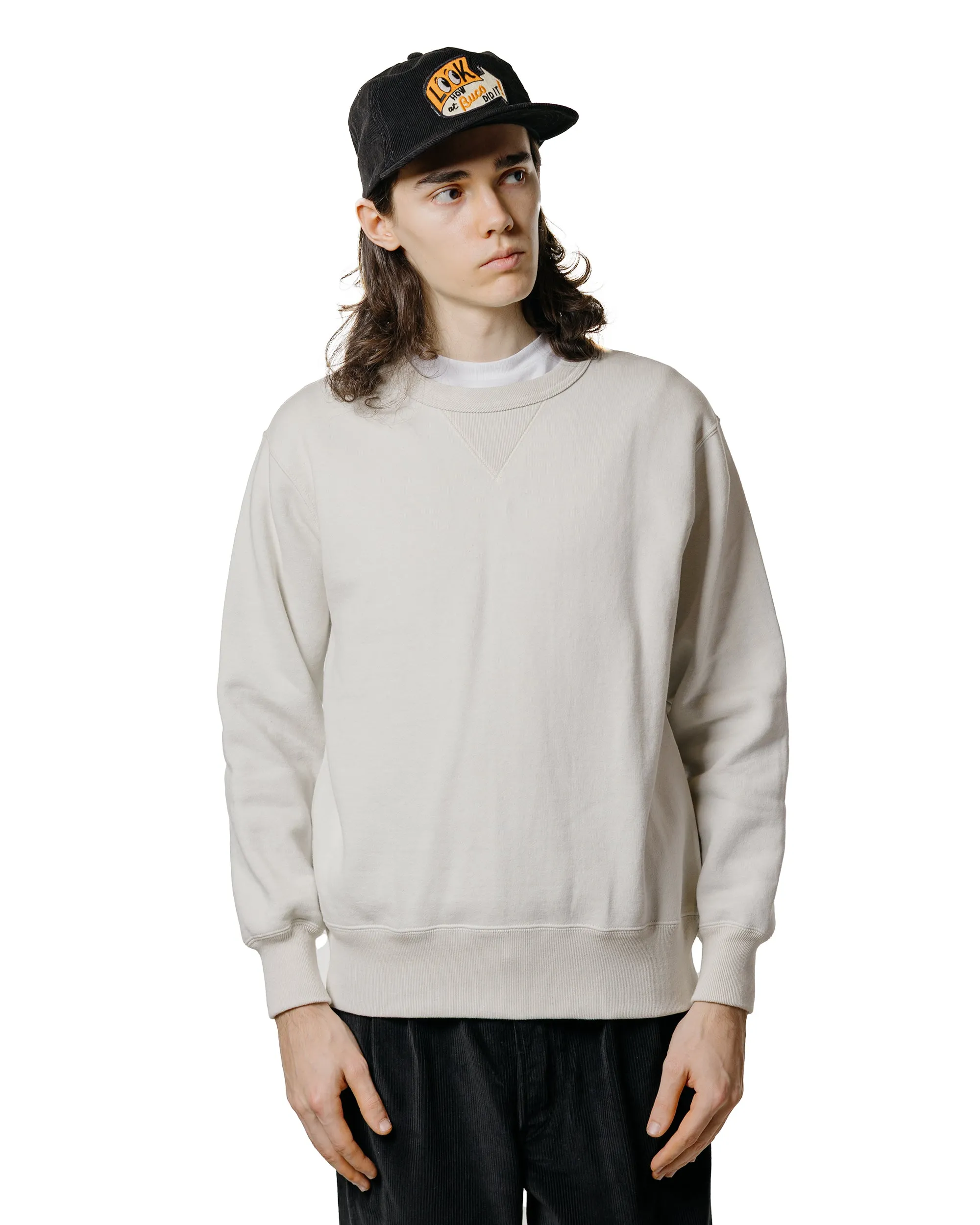 The Real McCoy’s MC24113 10 Oz. Loopwheel Crewneck Sweatshirt Milk sold by Lost & Found product image thumbnail 2