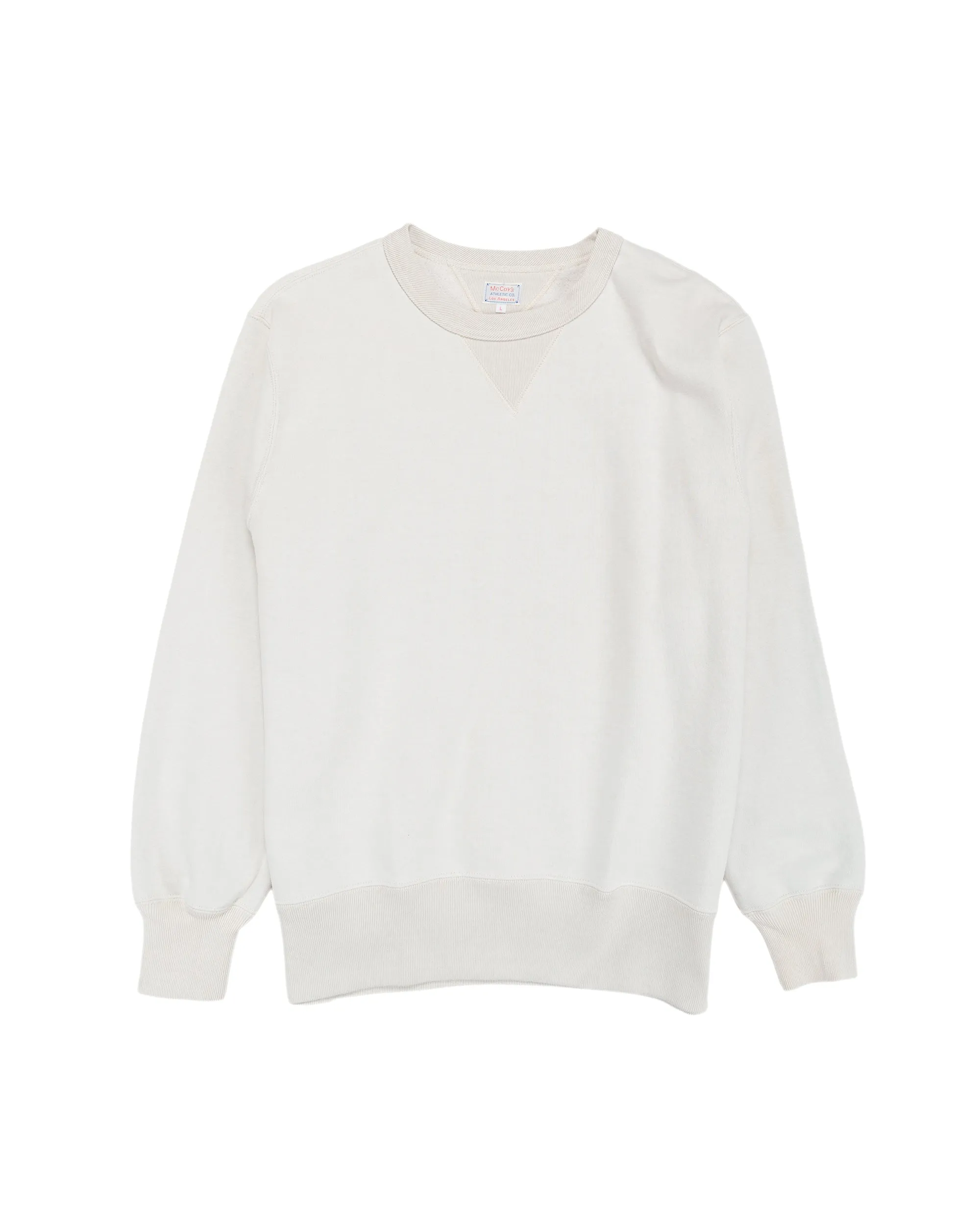 The Real McCoy’s MC24113 10 Oz. Loopwheel Crewneck Sweatshirt Milk sold by Lost & Found