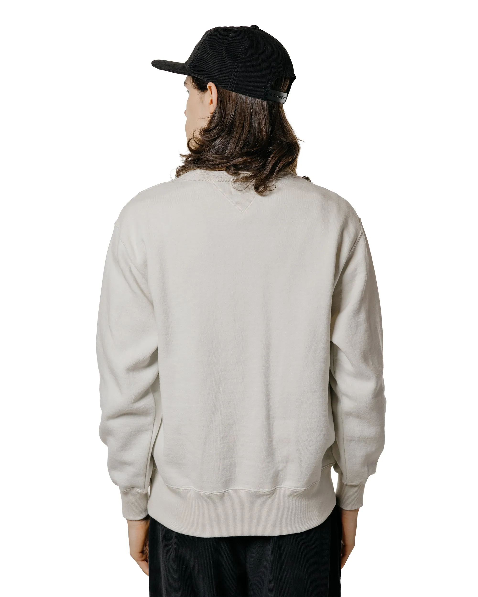 The Real McCoy’s MC24113 10 Oz. Loopwheel Crewneck Sweatshirt Milk sold by Lost & Found product image thumbnail 3
