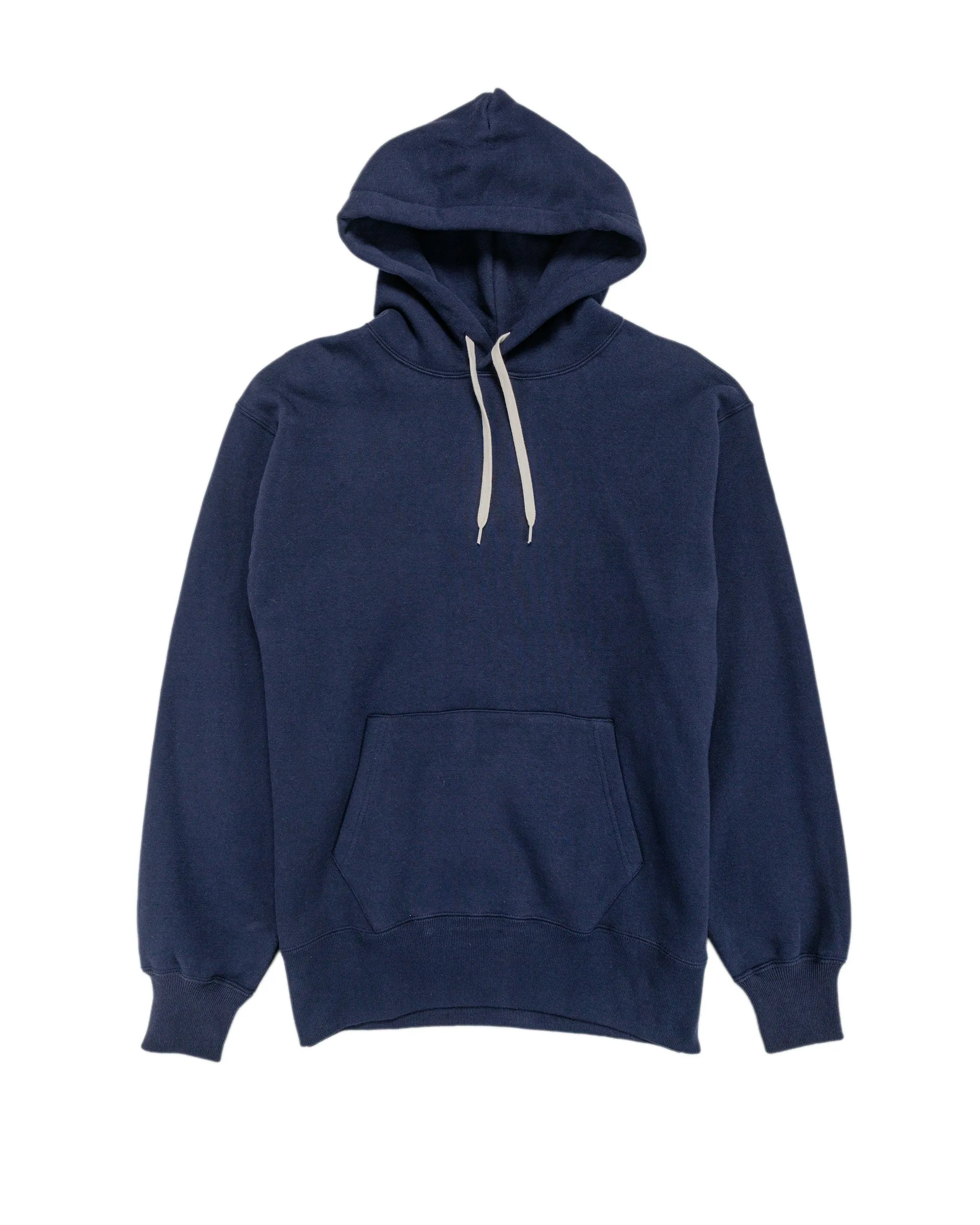The Real McCoy’s MC24114 10 Oz. Loopwheel Hooded Sweatshirt Navy sold by Lost & Found