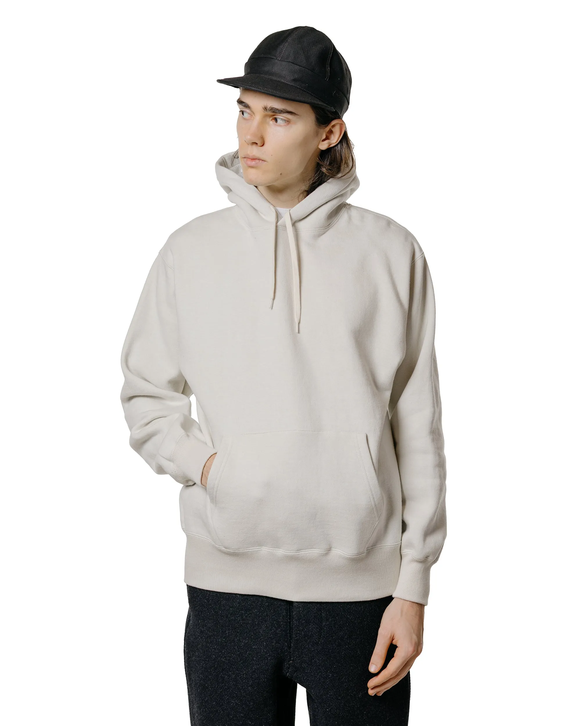 The Real McCoy’s MC24114 10 Oz. Loopwheel Hooded Sweatshirt Milk sold by Lost & Found product image thumbnail 2