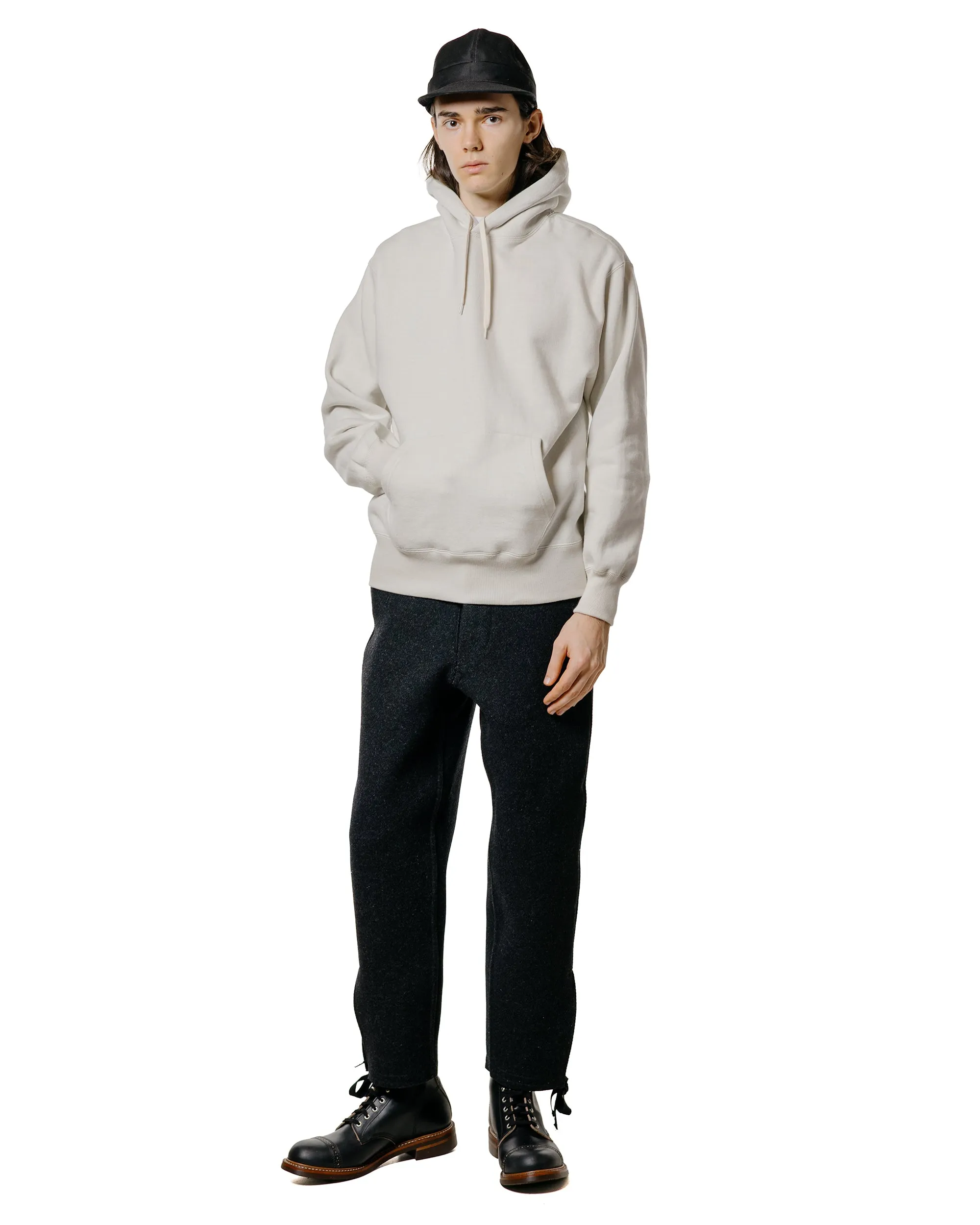 The Real McCoy’s MC24114 10 Oz. Loopwheel Hooded Sweatshirt Milk sold by Lost & Found product image thumbnail 4