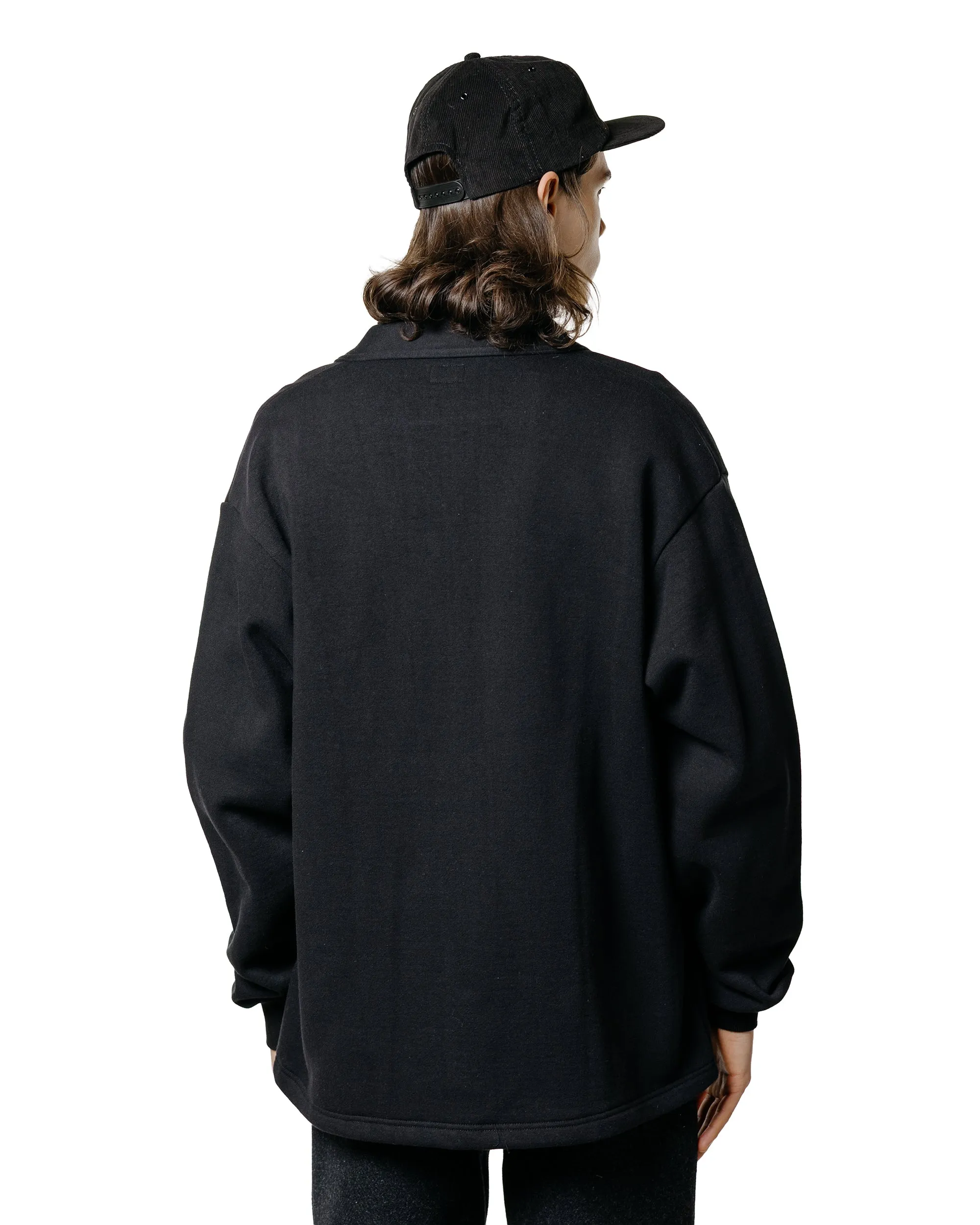 The Real McCoy's MC25115 10oz. Loopwheel Sweatshirt Cardigan Black sold by Lost & Found product image thumbnail 3