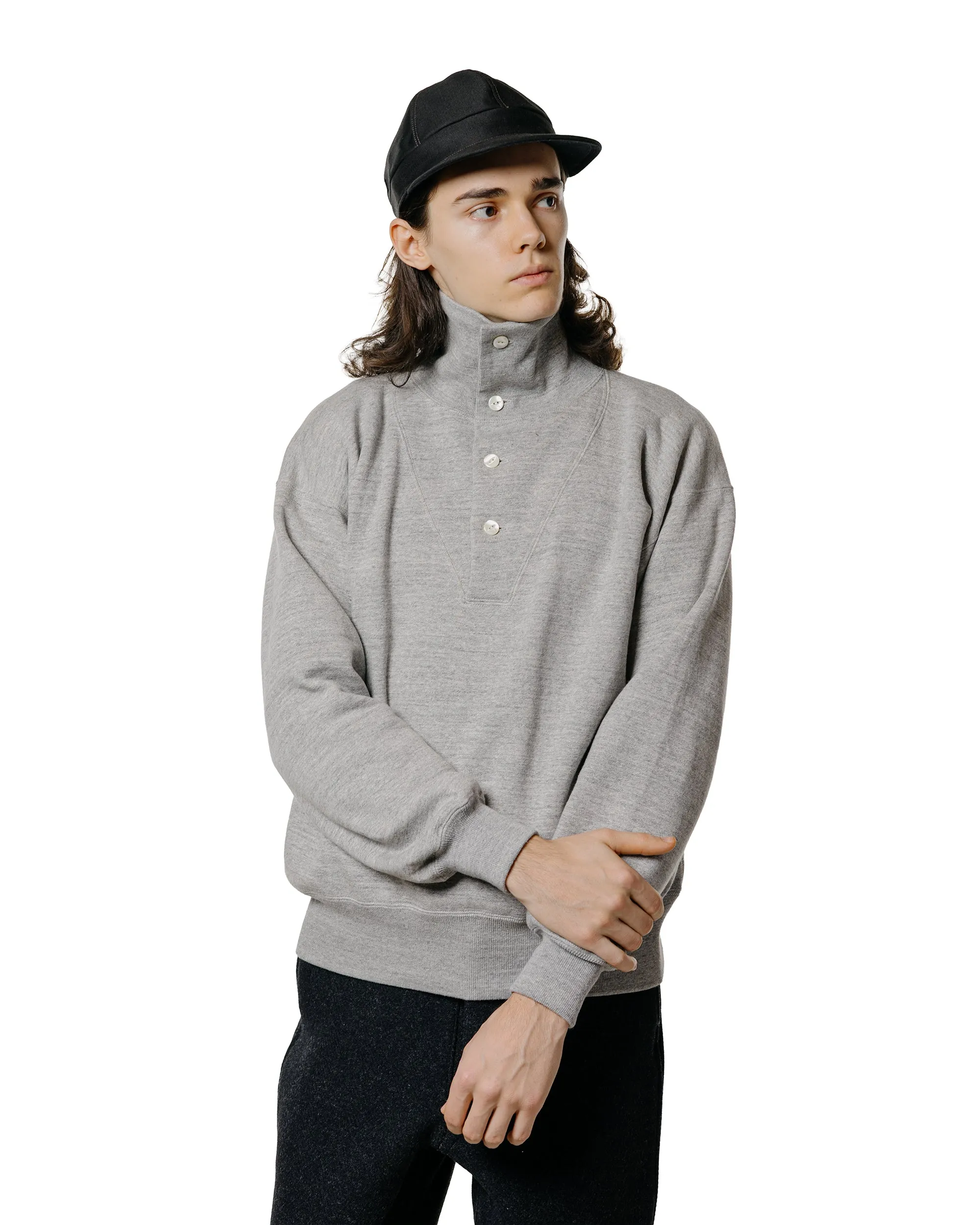 The Real McCoy's MC25110 10 oz. Loopwheel Cruiser Sweatshirt Gray sold by Lost & Found product image thumbnail 2