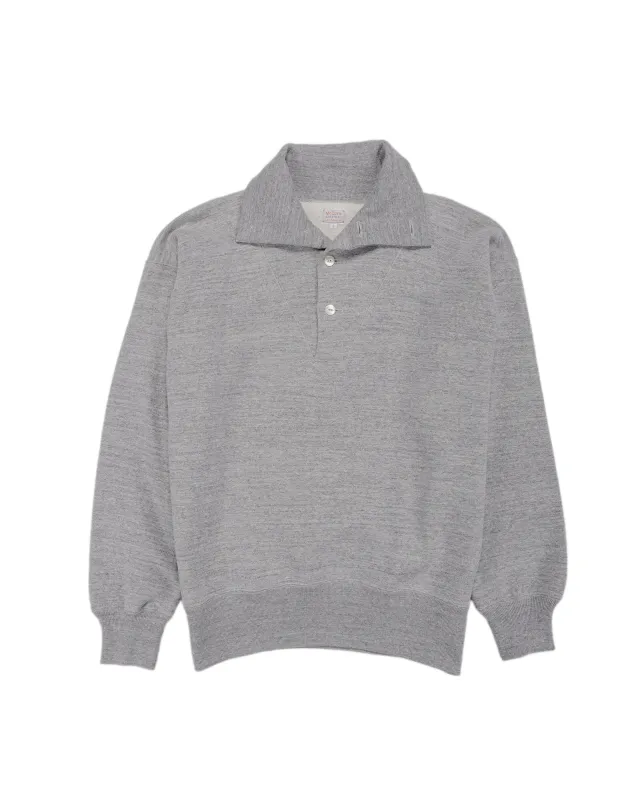 The Real McCoy's MC25110 10 oz. Loopwheel Cruiser Sweatshirt Gray sold by Lost & Found