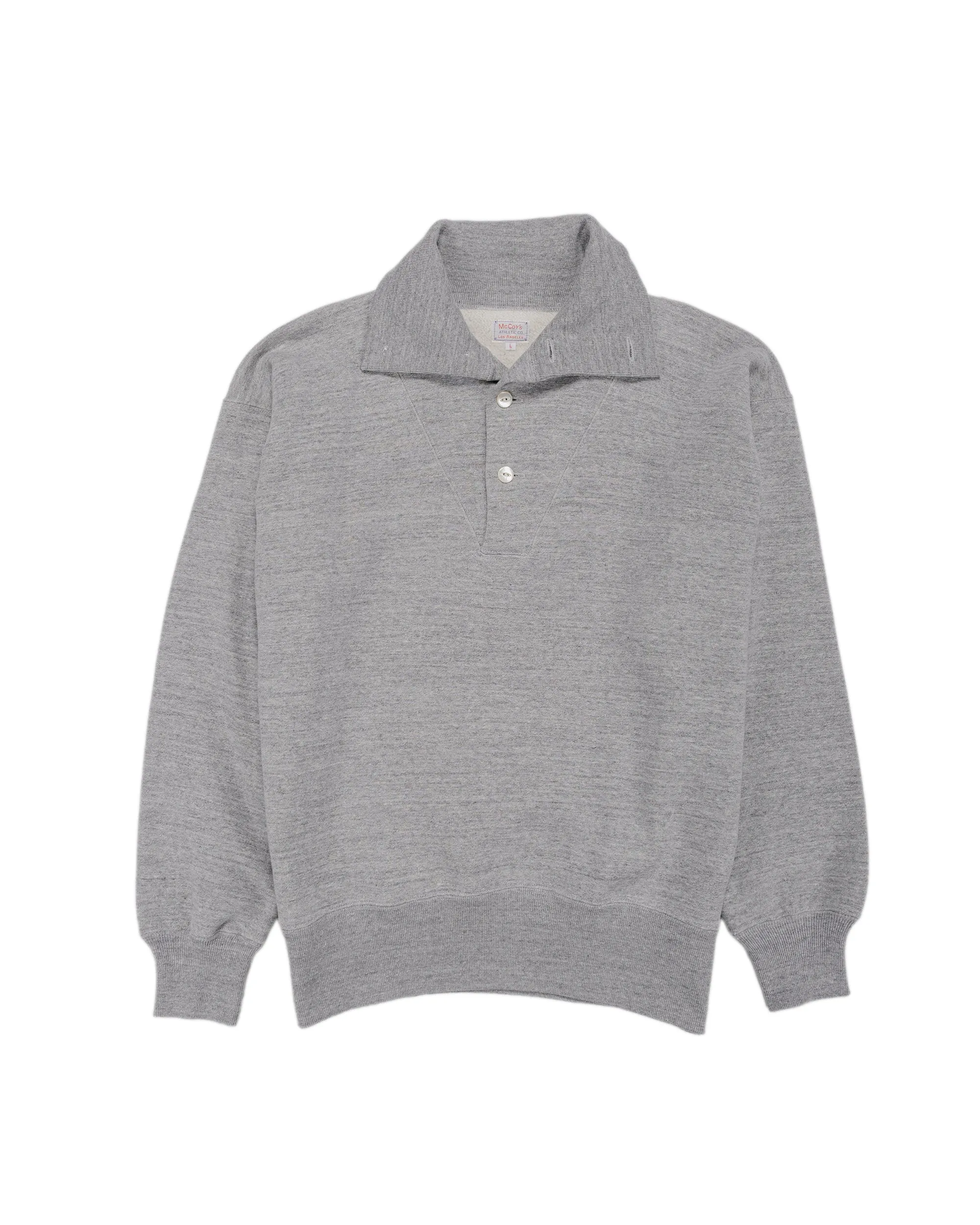 The Real McCoy's MC25110 10 oz. Loopwheel Cruiser Sweatshirt Gray sold by Lost & Found