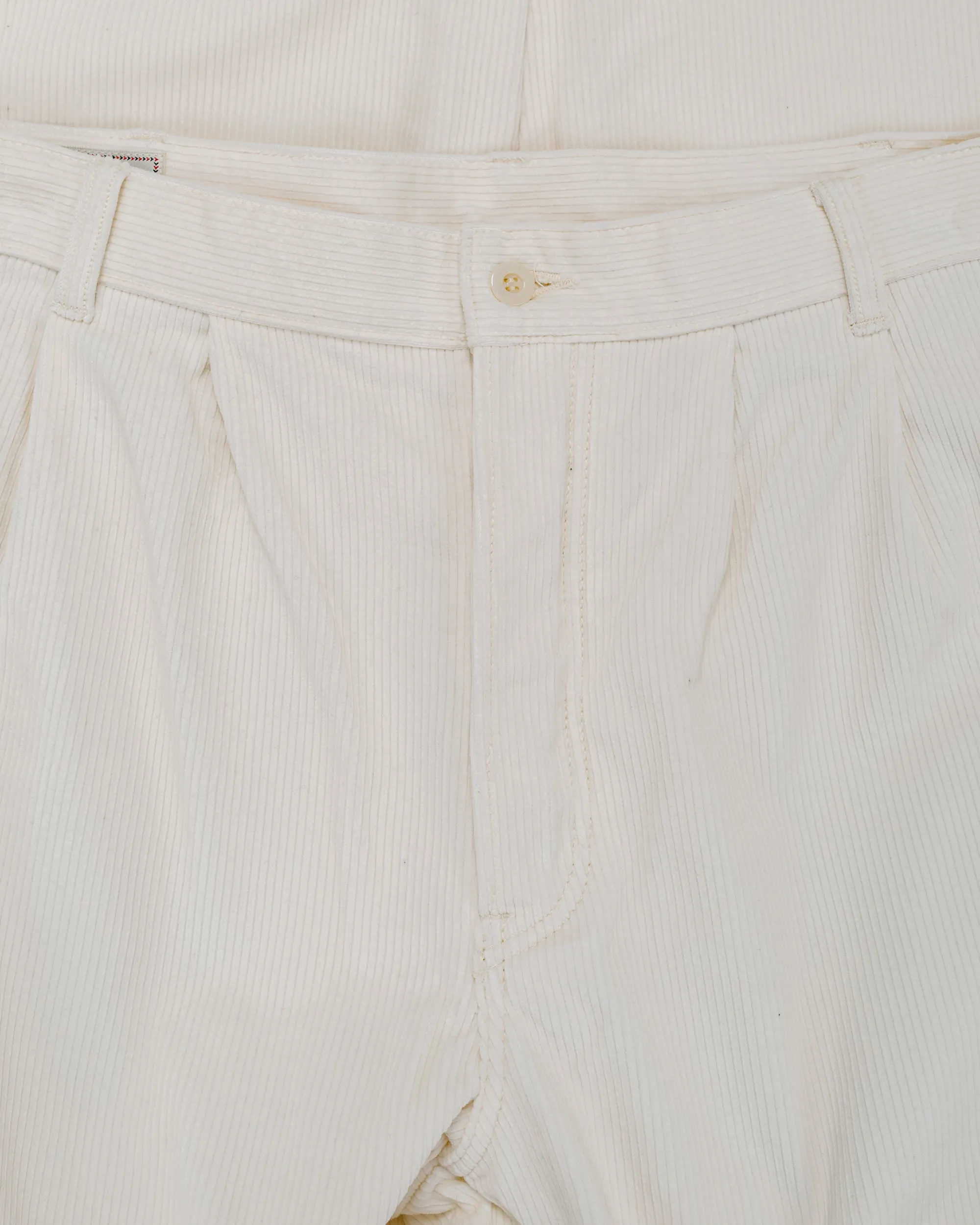 The Real McCoy's MP25105 Double-Pleat Corduroy Trousers White sold by Lost & Found product image thumbnail 5
