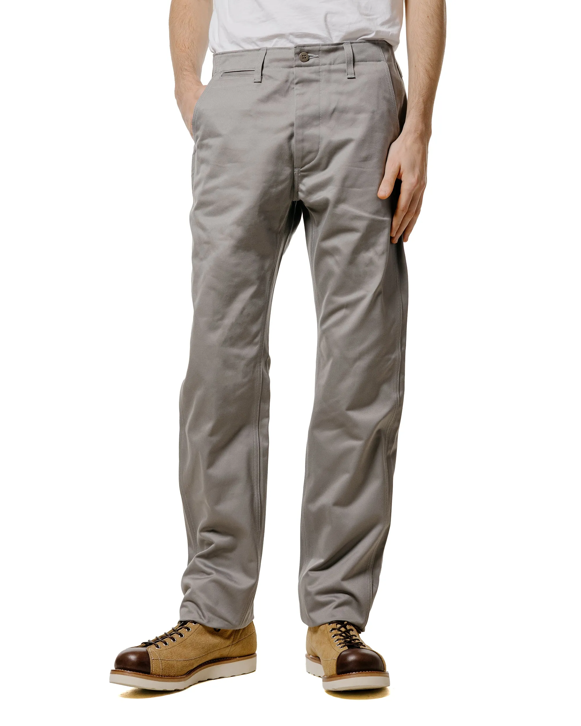 The Real McCoy's MP19010 Blue Seal Chino Trousers Medium Gray sold by Lost & Found product image thumbnail 2