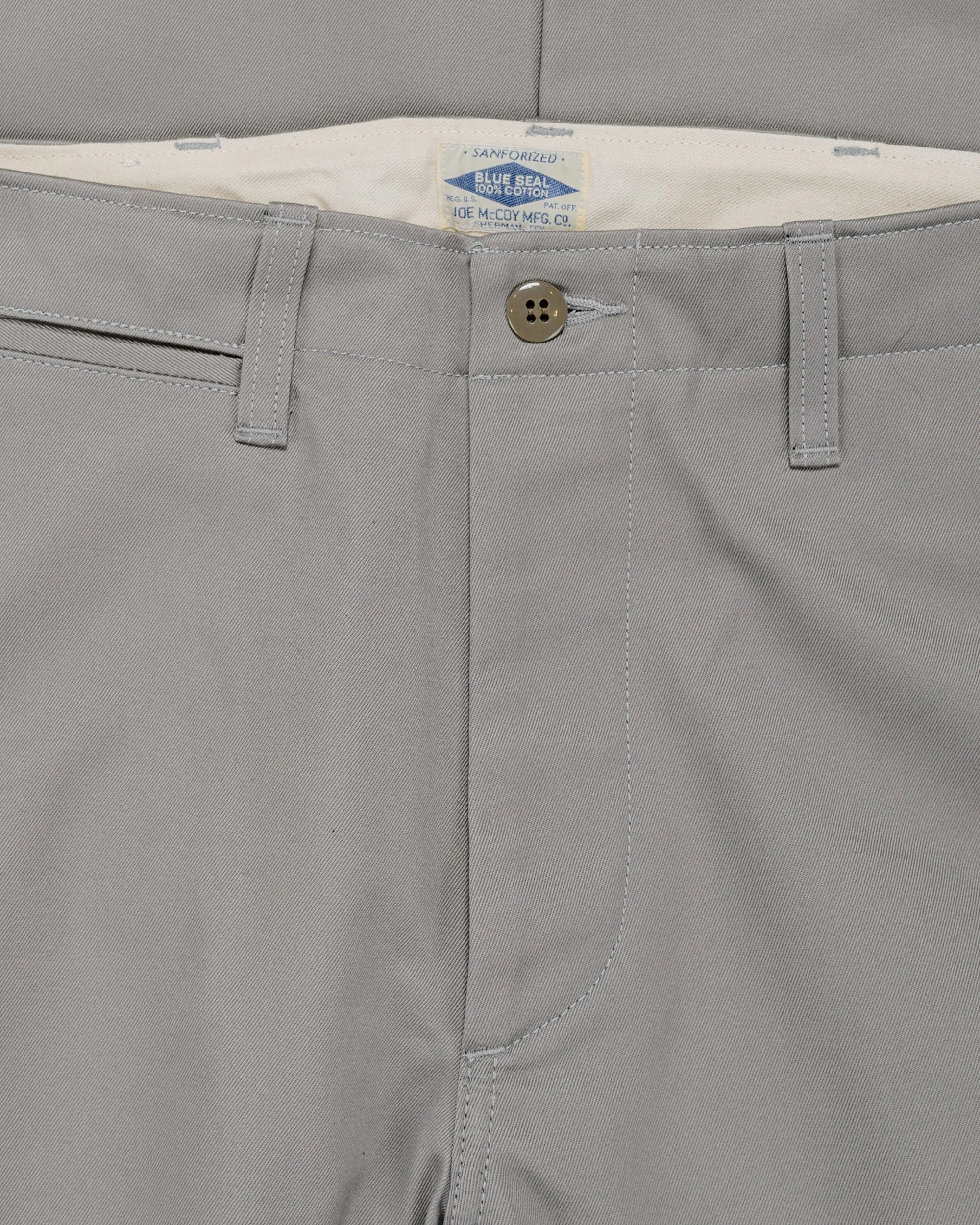 The Real McCoy's MP19010 Blue Seal Chino Trousers Medium Gray sold by Lost & Found product image thumbnail 5