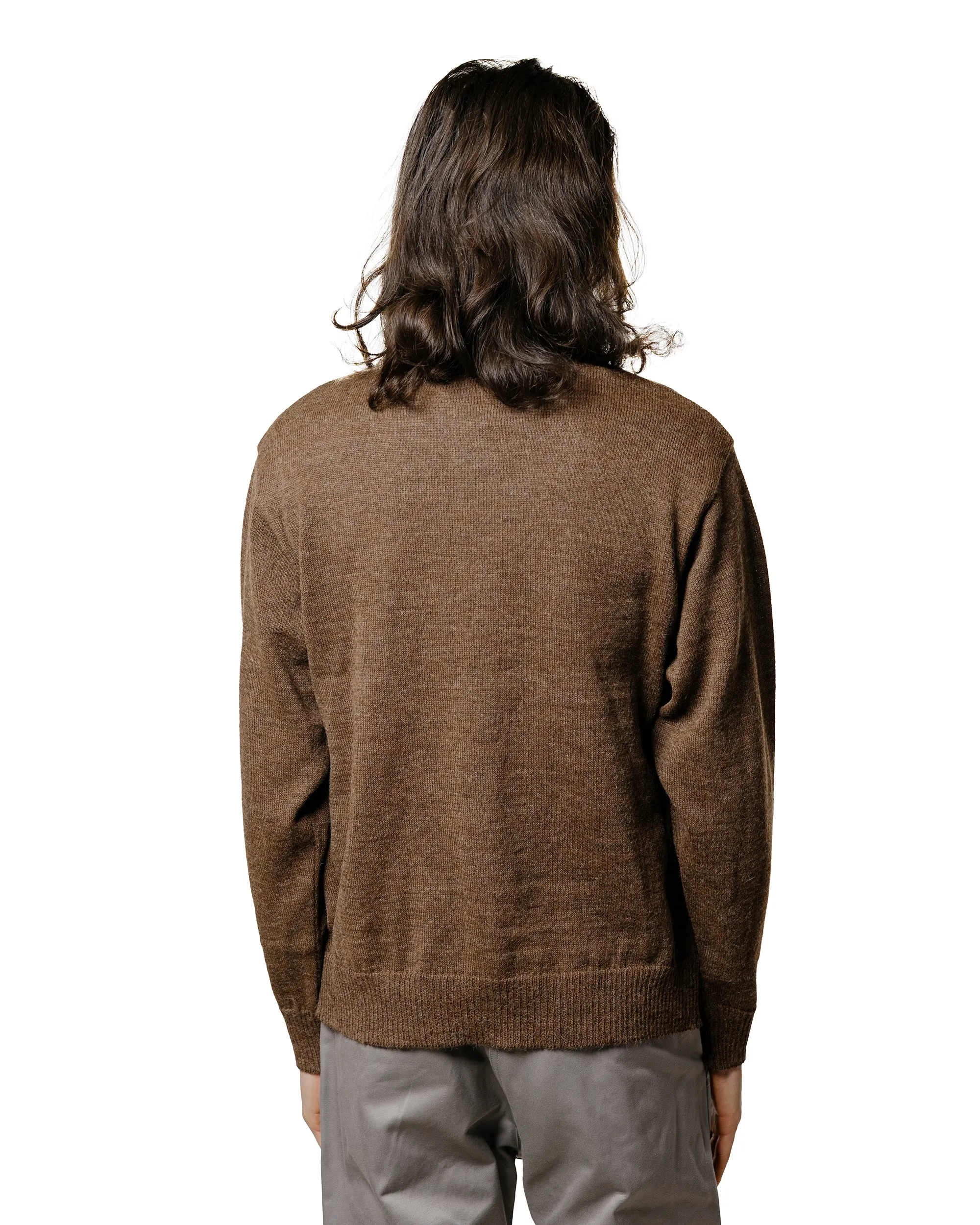 The Real McCoy's MC25111 Alpaca Collar Knit Cardigan Brown sold by Lost & Found product image thumbnail 3