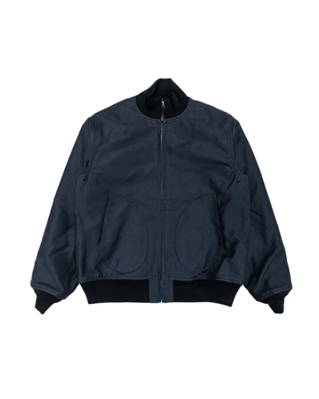 The Real McCoy's MJ25108 U.S.N. Blue Deck Jacket Navy sold by Lost & Found