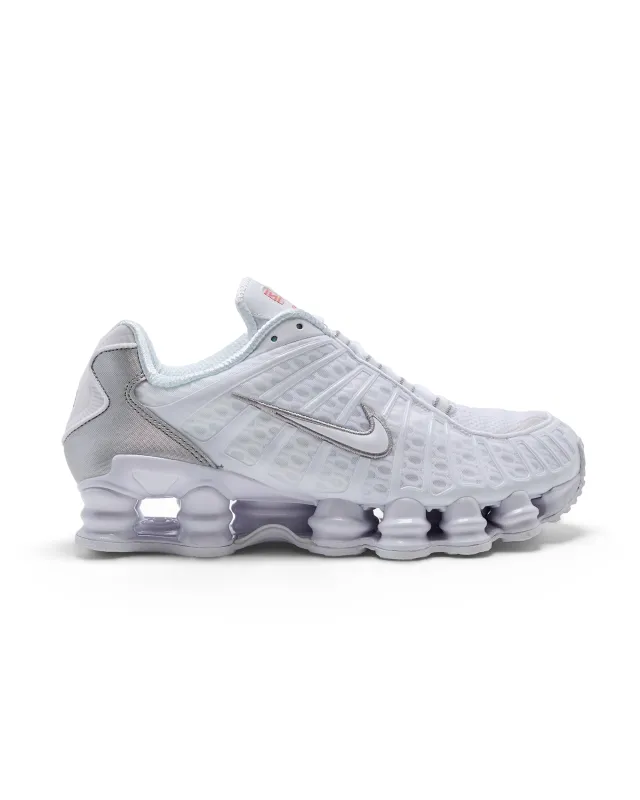 Nike Shox TL White/Metallic Silver sold by Lost & Found